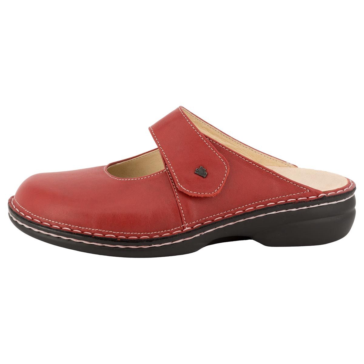 Finn Comfort STANFORD Pantolette Pantoletten - Verstellbarer Klettverschluss für sicheren Halt