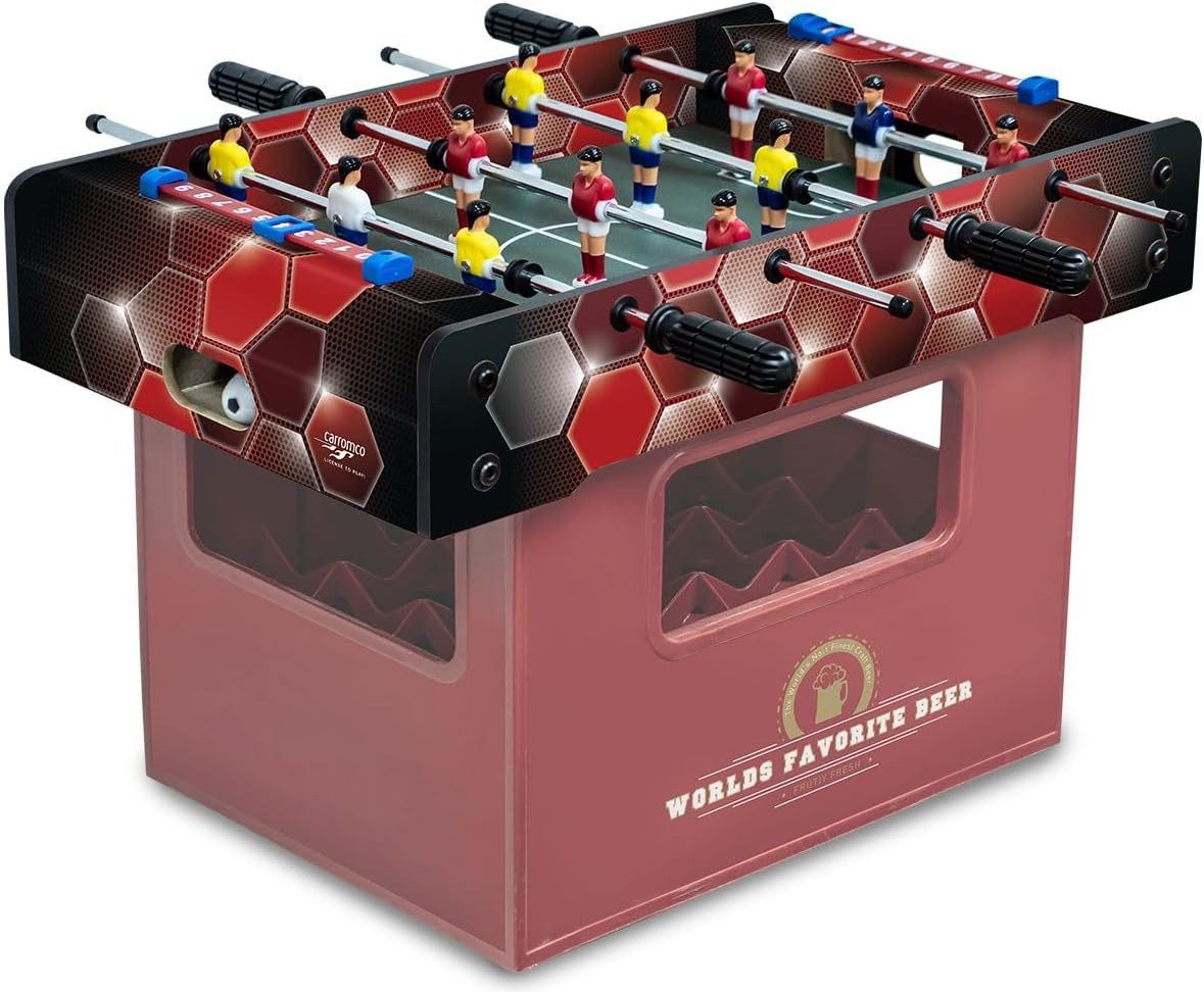 Mini-Tischkicker Bierkistenkicker Rote Waben – Kicker Tischauflage
