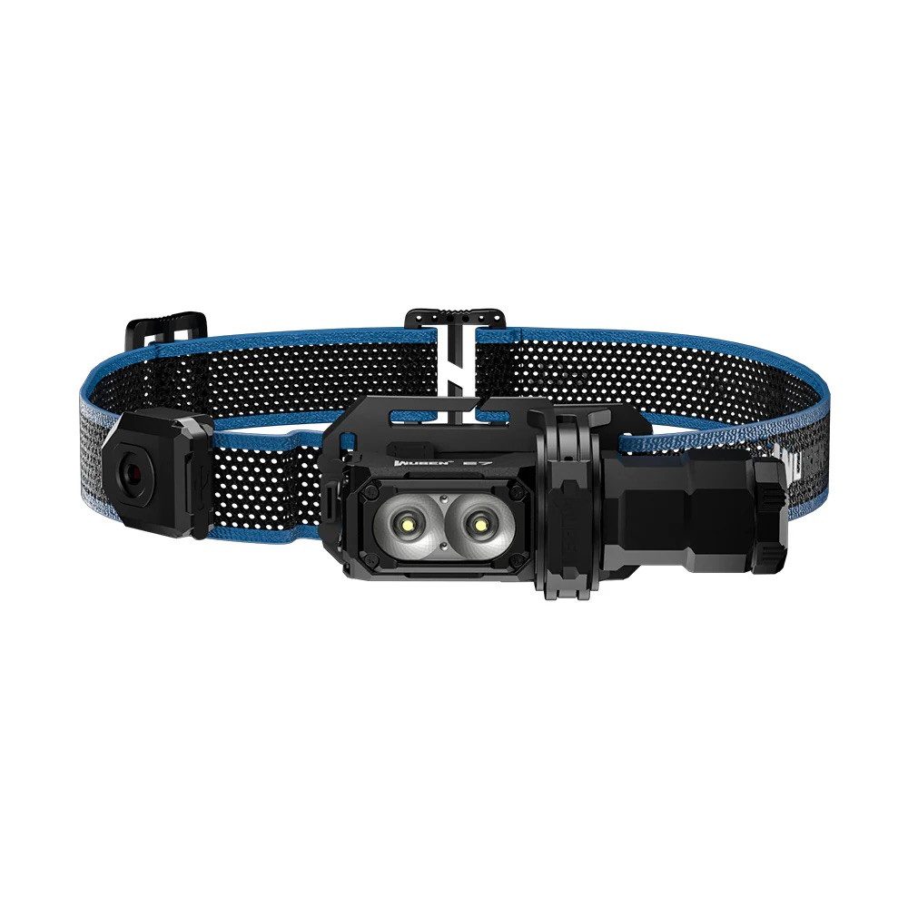 Wuben LED Stirnlampe E7 6500K EDC aufladbare Winkel LED Kopflampe Taschenlampe - black - (1-St)