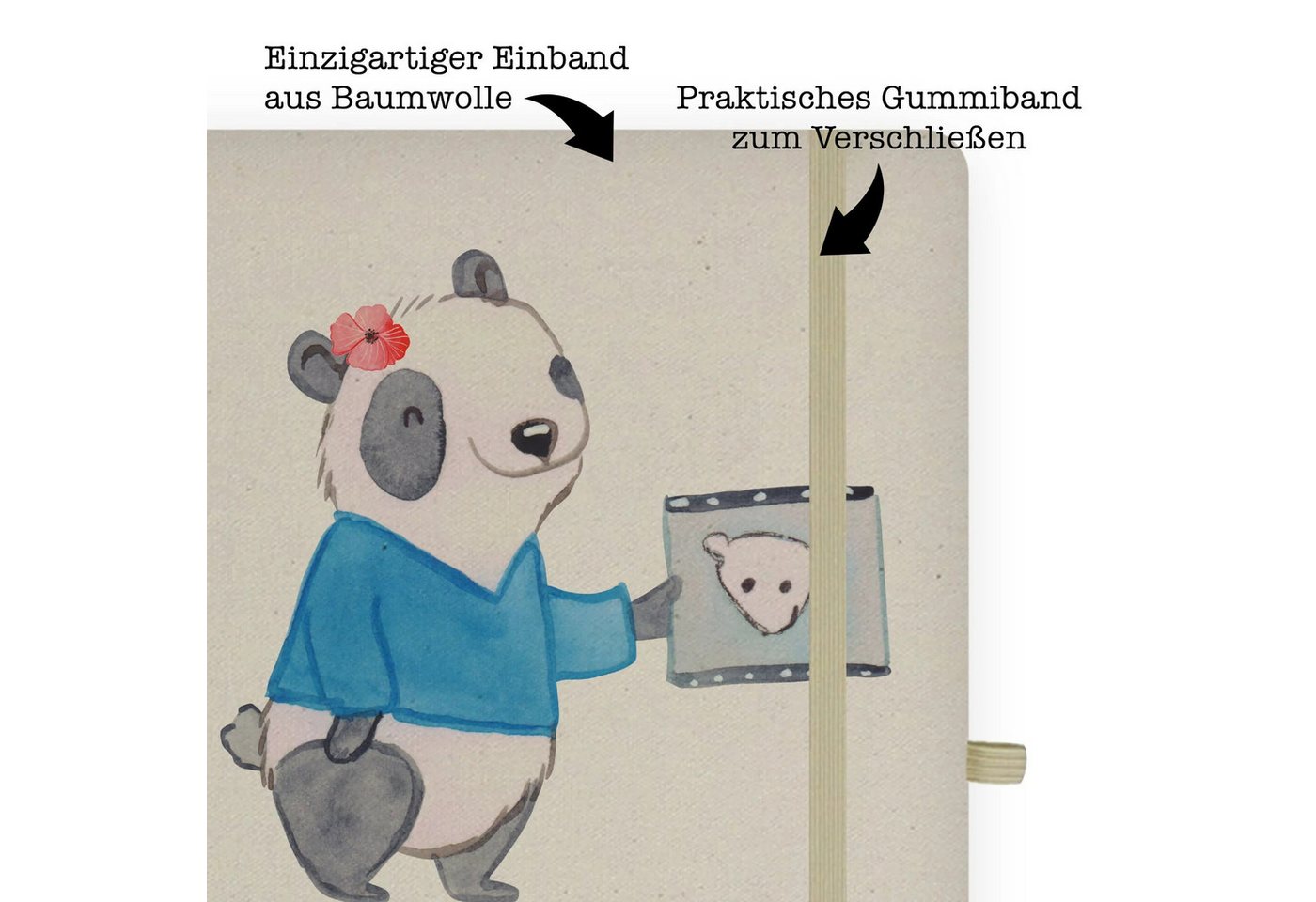 Thumbnail - Mr. & Mrs. Panda Notizbuch Radiologie Assistentin Herz - Transparent - Geschenk, A5 Notizbuch Bl Mr. & Mrs. Panda, Kreat...