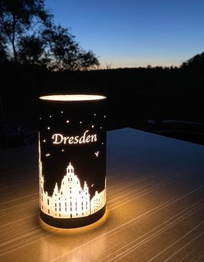 Goldbach LED Dekolicht Dresden, LED fest integriert, Warmweiß, schwarz-silber
