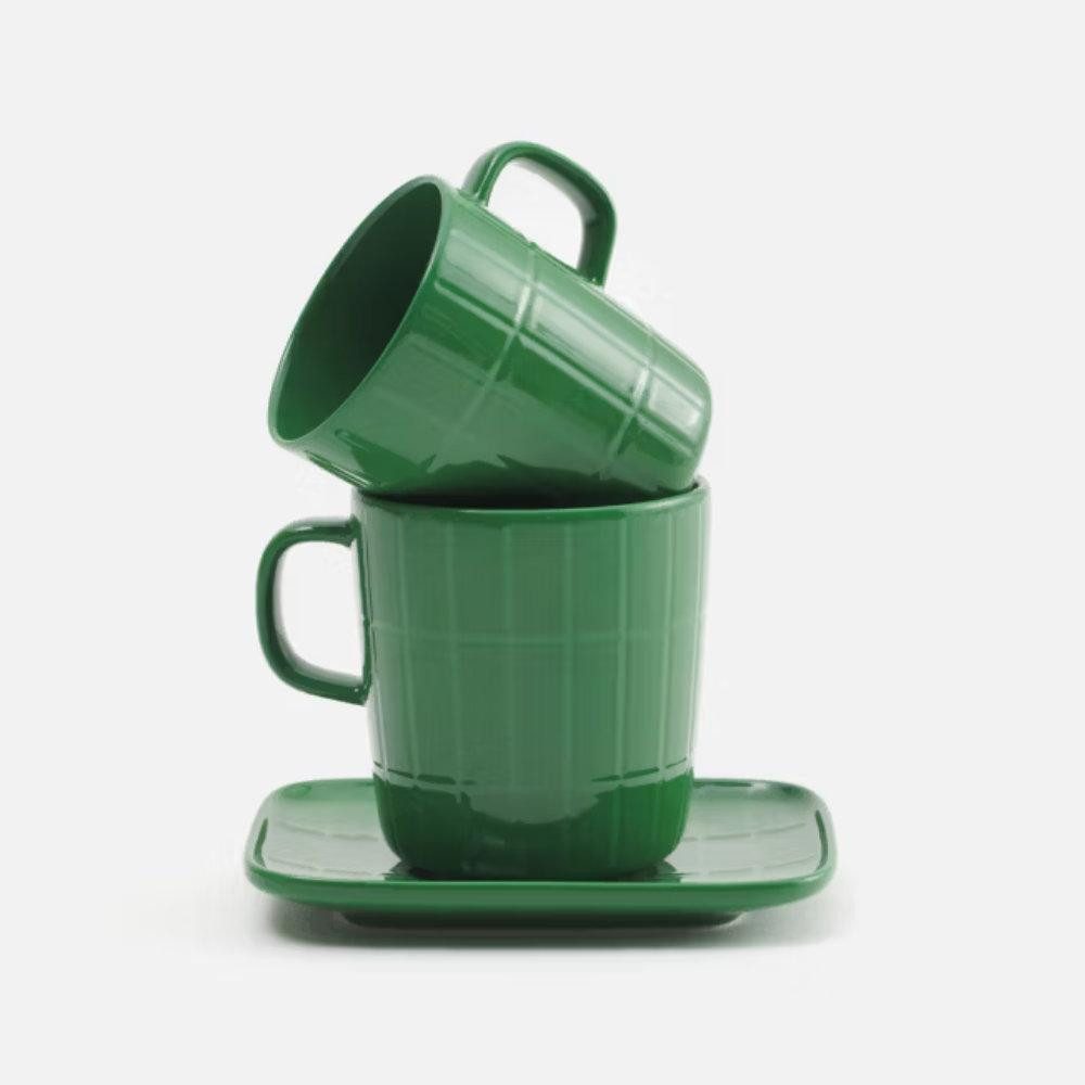 Marimekko Tasse Becher Oiva Tiiliskivi Dark Green (Klein)
