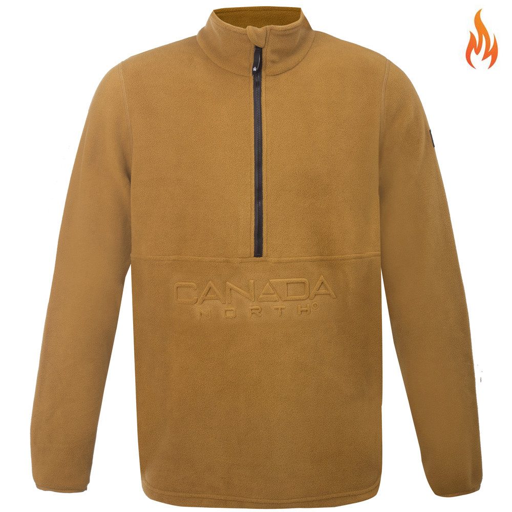 Canada North Strickfleecejacke CANADA NORTH - Herren Halfzip Fleecejacke Caribo2 Mikrofleece Jacke