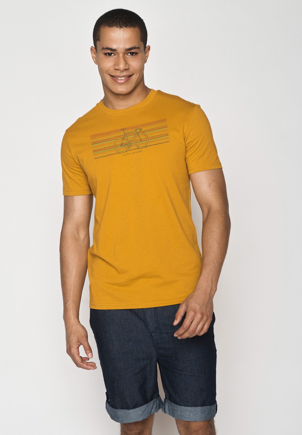 T-Shirt Guide Bike Happy Motiv Fahrrad