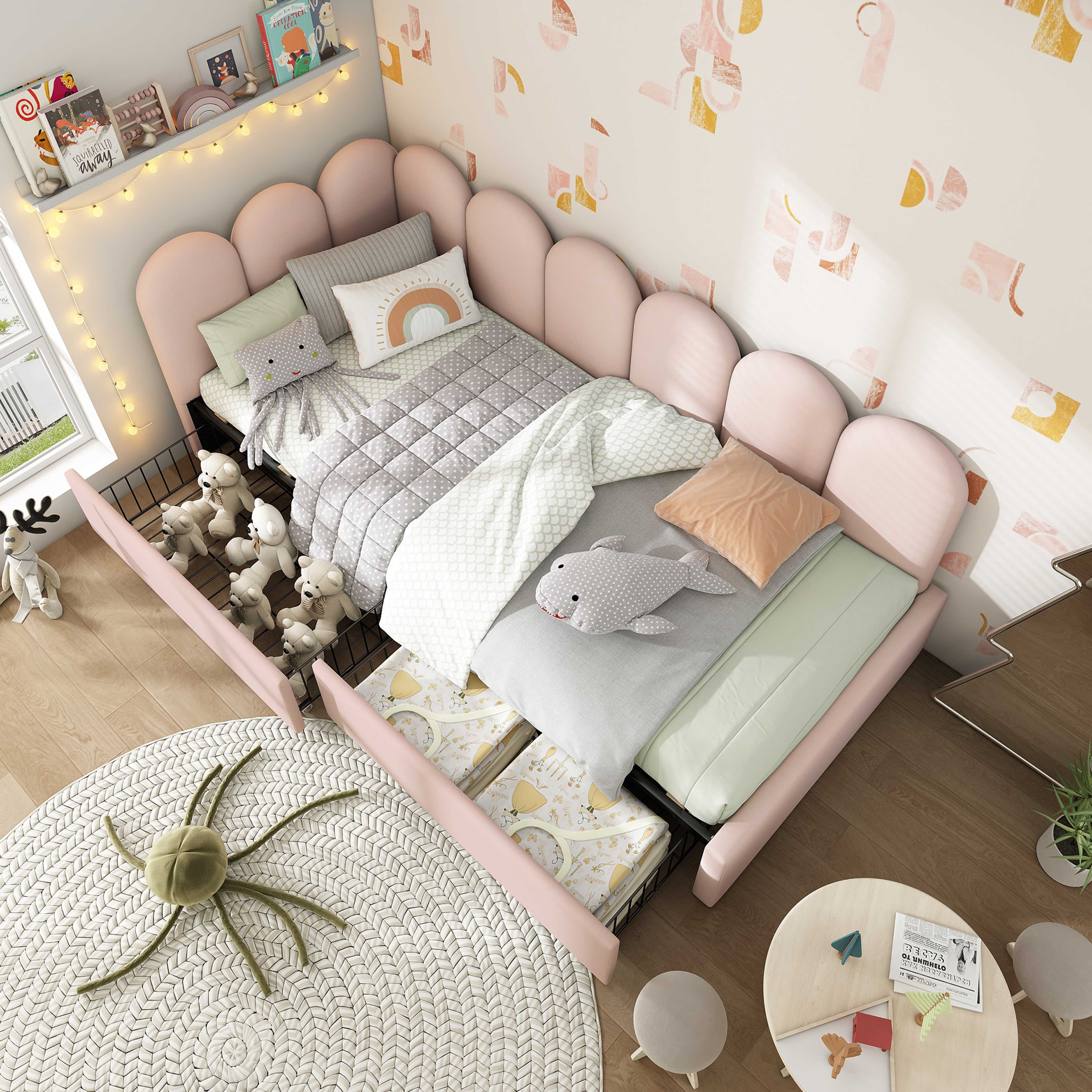 BlingBin Einzelbett Polsterbett Stauraumbett Tagesbett 90×190/200cm günstig online kaufen