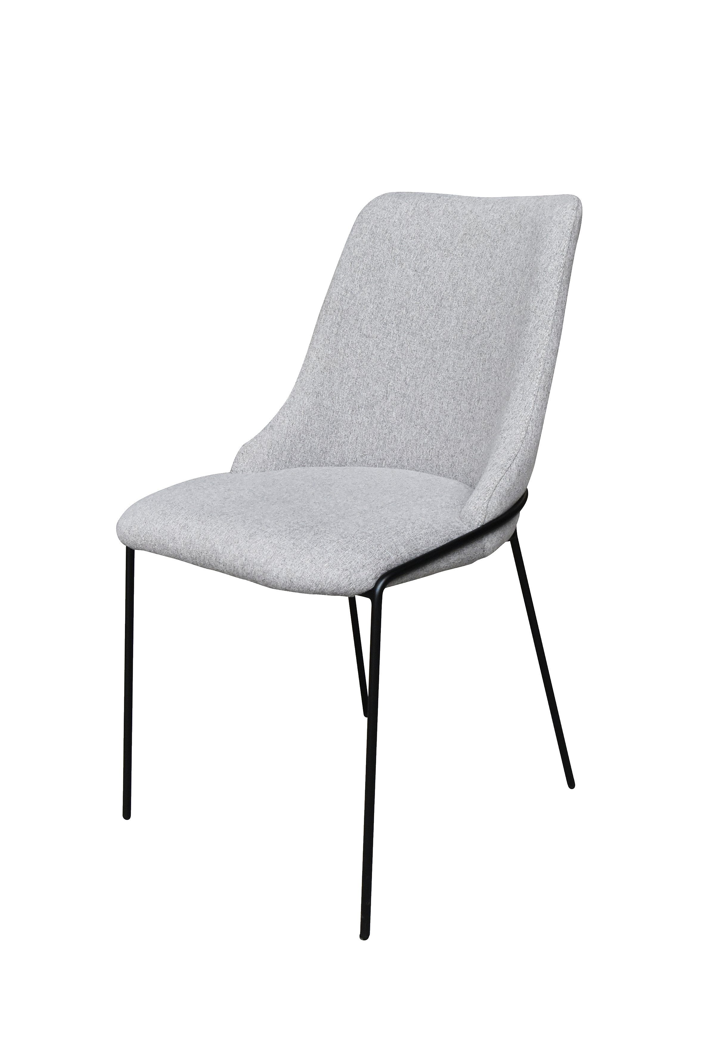 Webstoff Stuhl B48xH85xT60cm CARINA (2 grau St), Homexperts