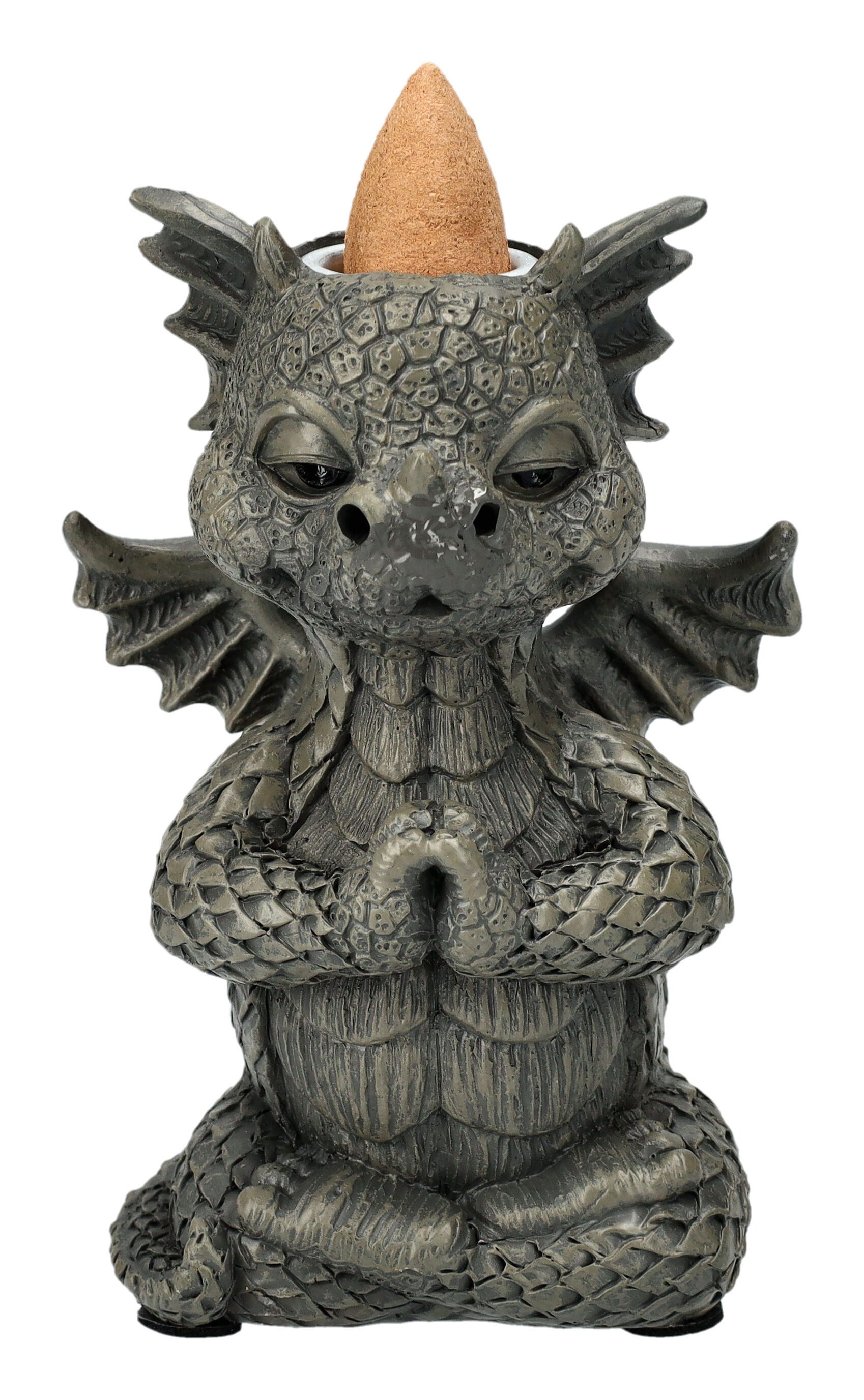 Figuren Shop GmbH Räuchermännchen Backflow Räucherhalter - Yoga Drache - Fantasy Аксесуари для будинку Пахощі конуси