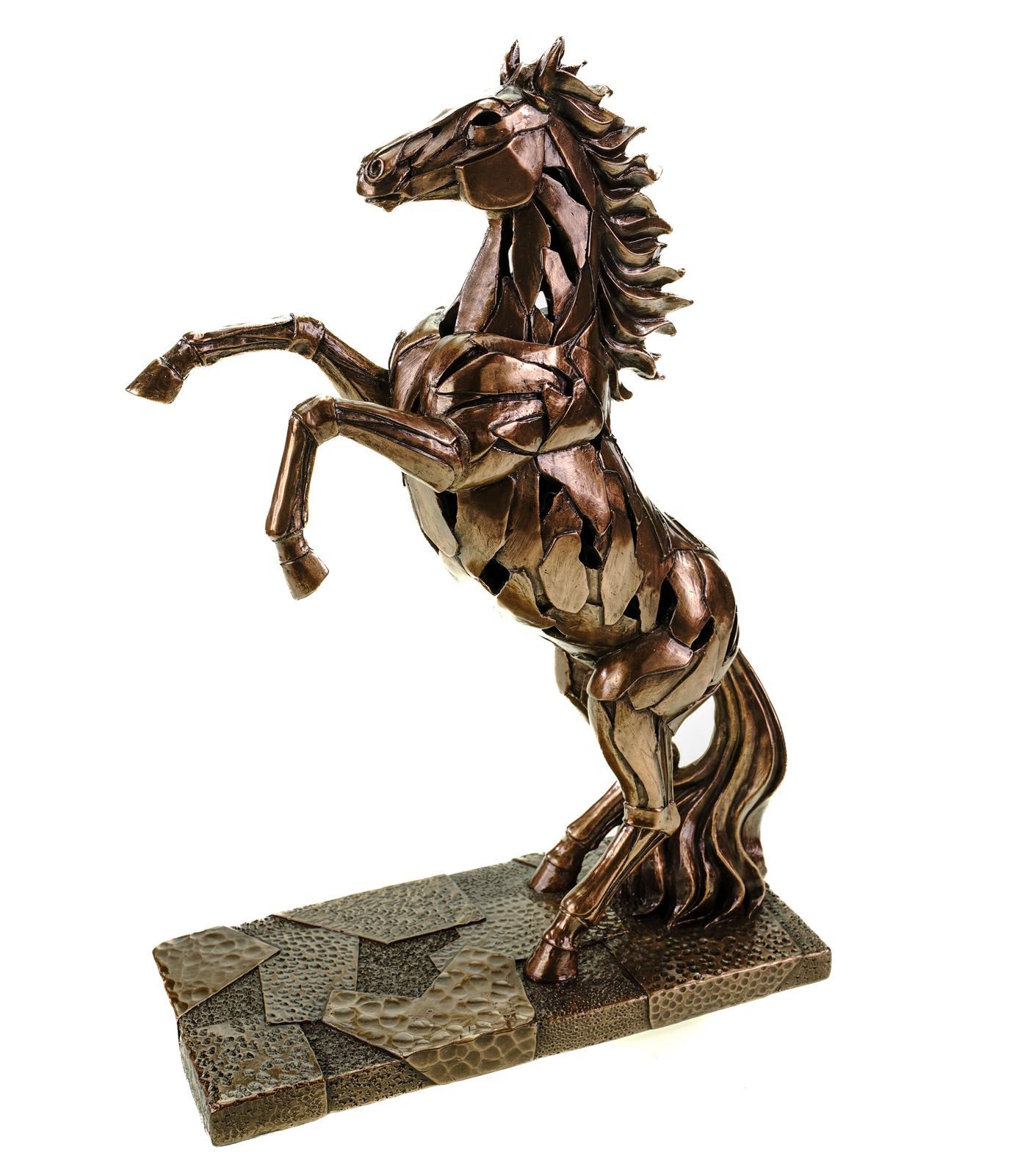 Dekofigur Aufbäumendes Lichtpferd mit LED-Beleuchtung 27cm Figur by Veronese