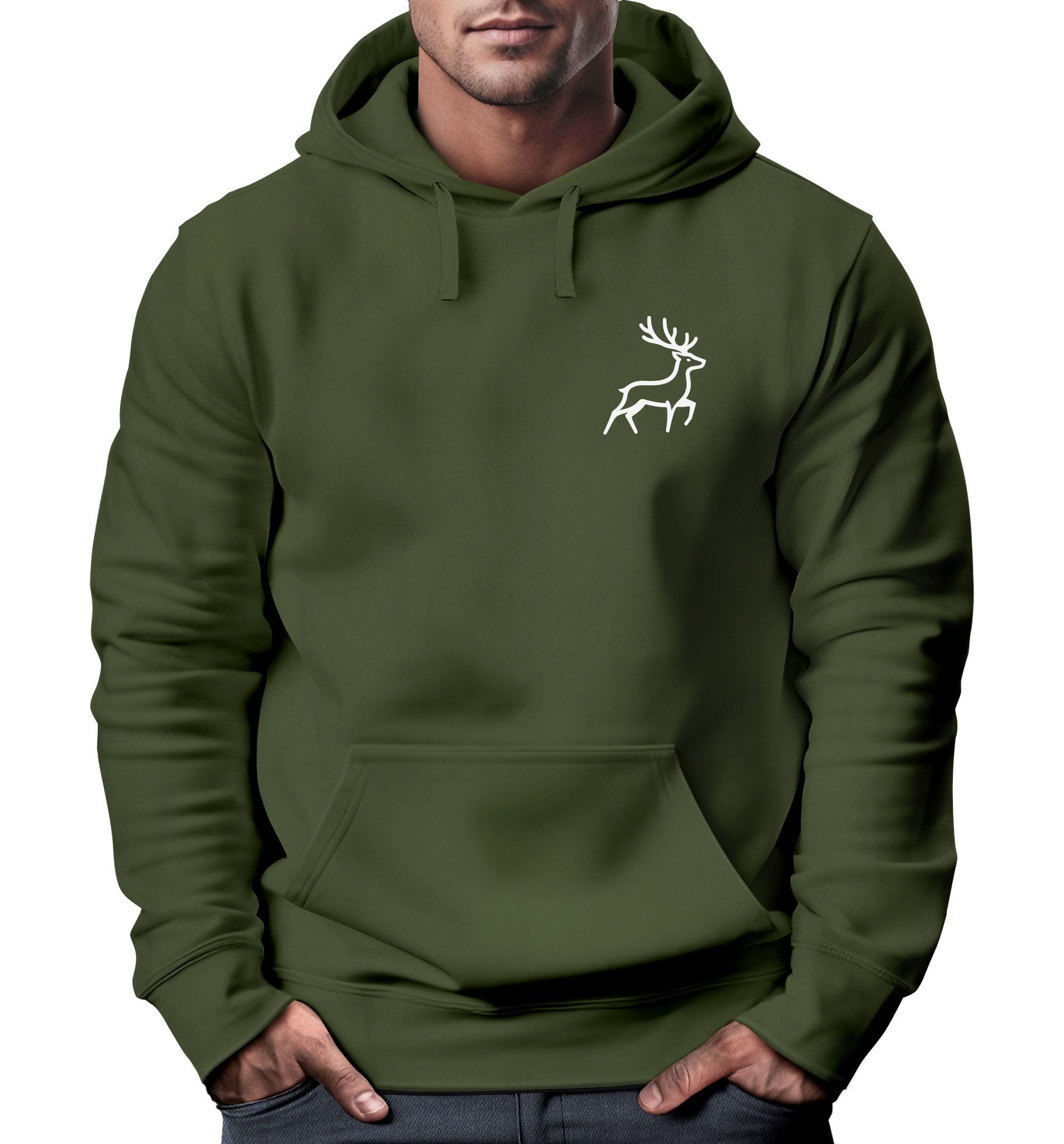 Neverless Hoodie Hoodie Herren Print Aufdruck günstig online kaufen