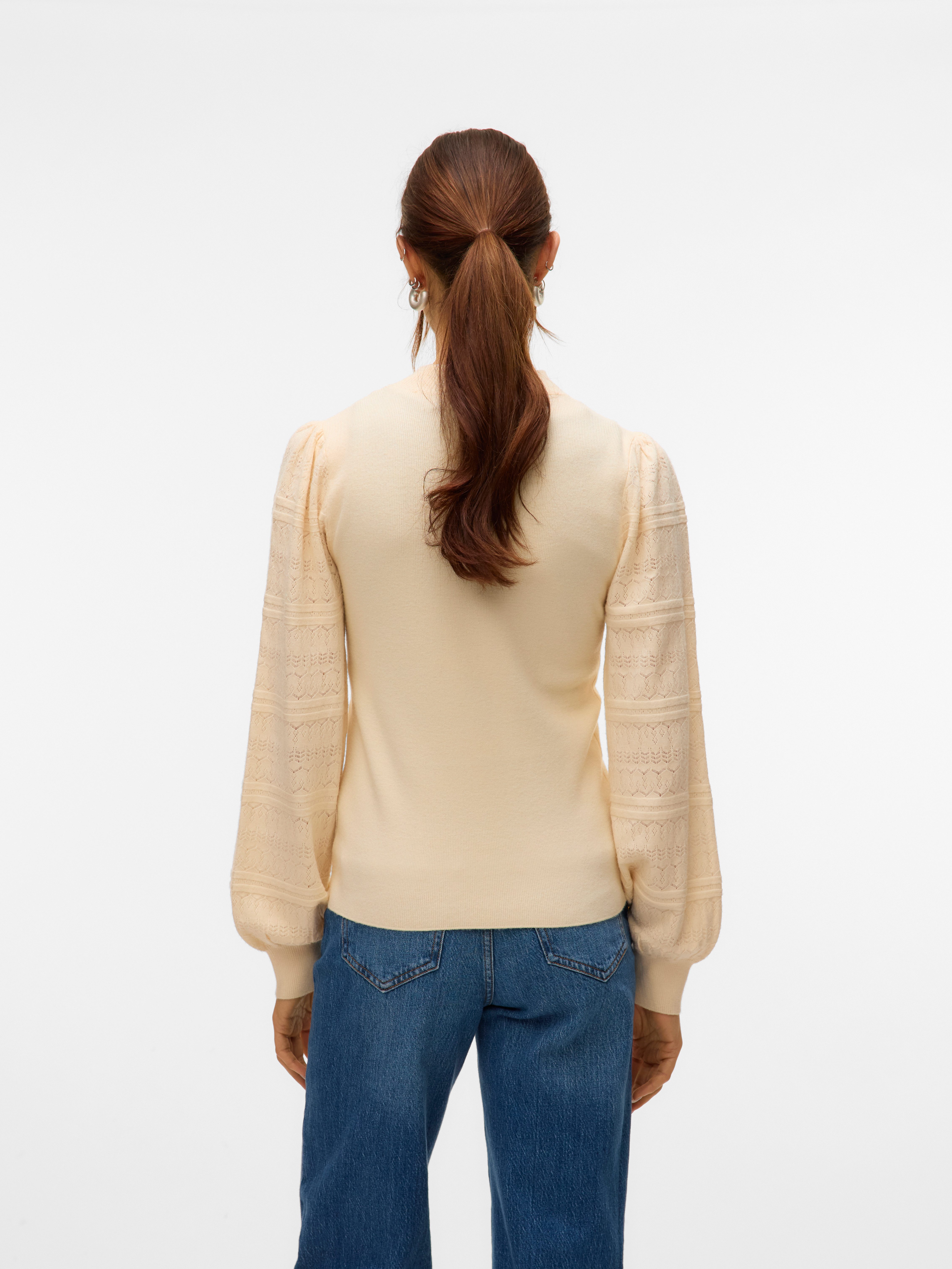 Vero Moda Strickpullover VMNEWLIMONE LS HIGHNECK PULLOVER BOO