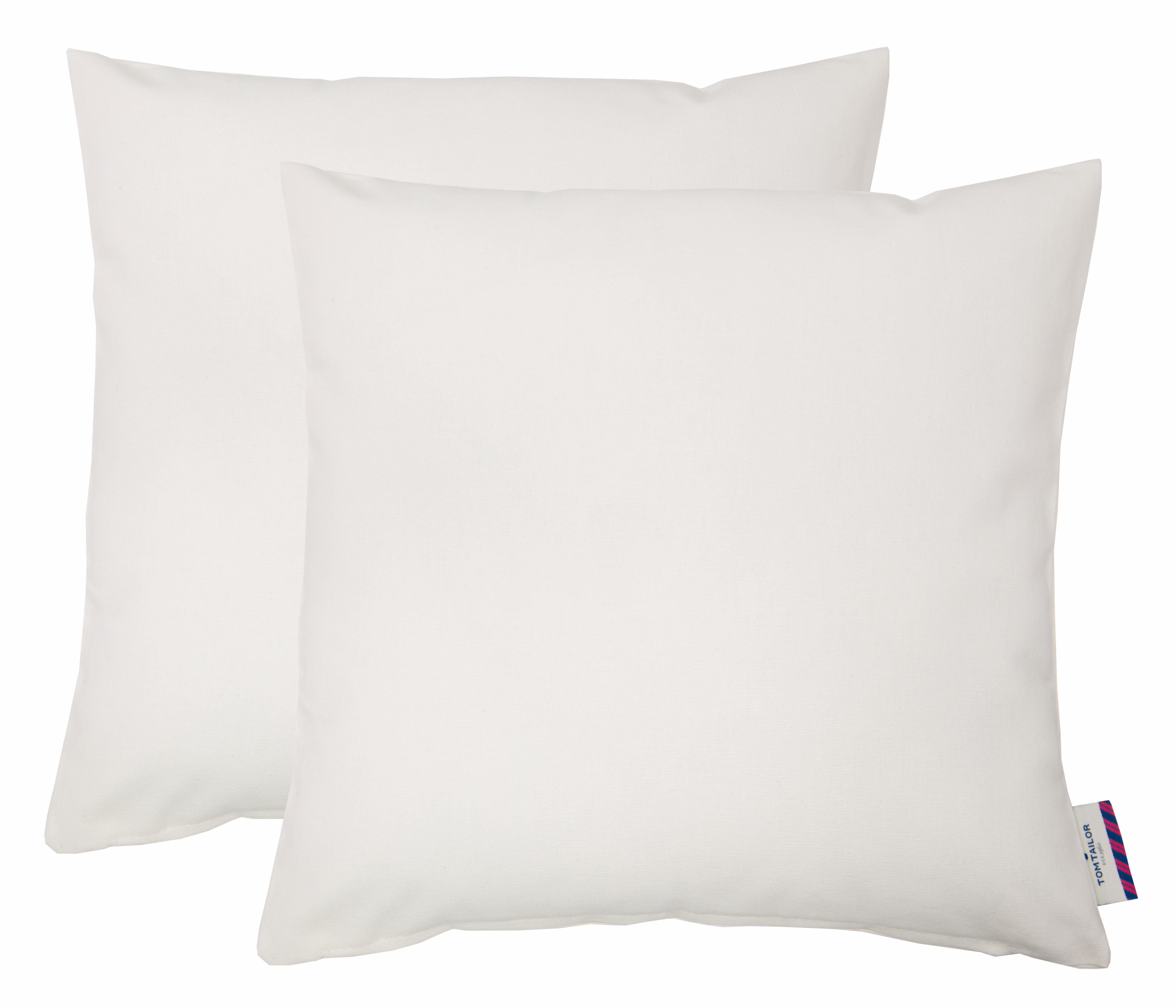 TOM TAILOR HOME Dekokissen Dove, unifarben, Kissenhüllen ohne Füllung, 2er günstig online kaufen