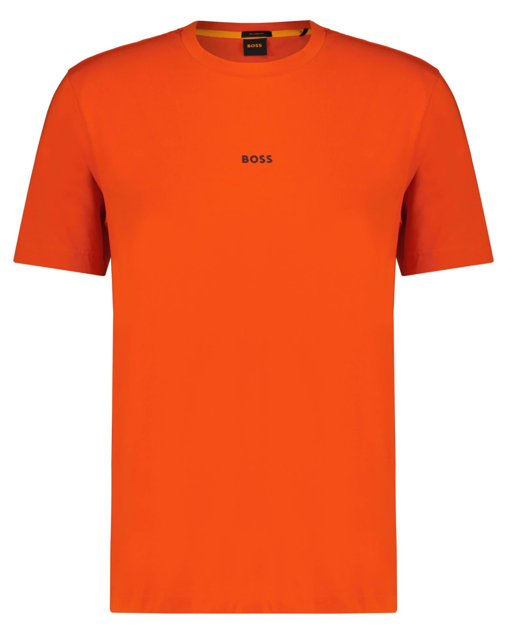 T-Shirt Fit ORANGE BOSS (1-tlg) Relaxed (74) T-Shirt Herren TCHUP BOSS rot