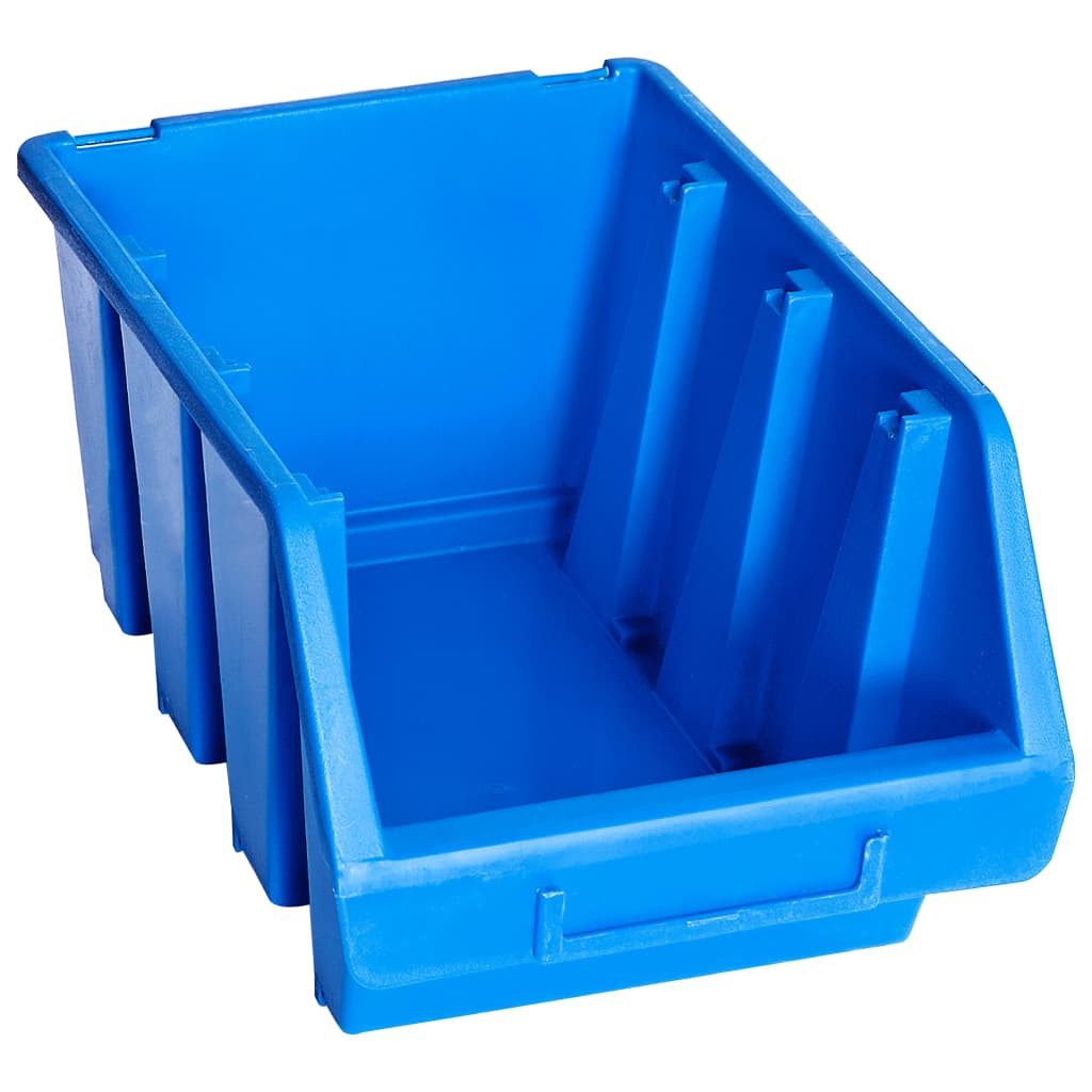 vidaXL Werkzeugbox Stapelboxen 20 Stk. Blau Kunststoff (20 St)