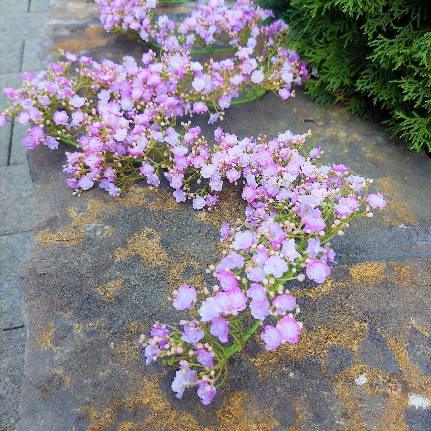 Kunstgirlande Kunstpflanzen Schleierkraut Girlande LITAGO, rosa-violett, 180cm Schleierkraut, artplants, Höhe 180.0 cm