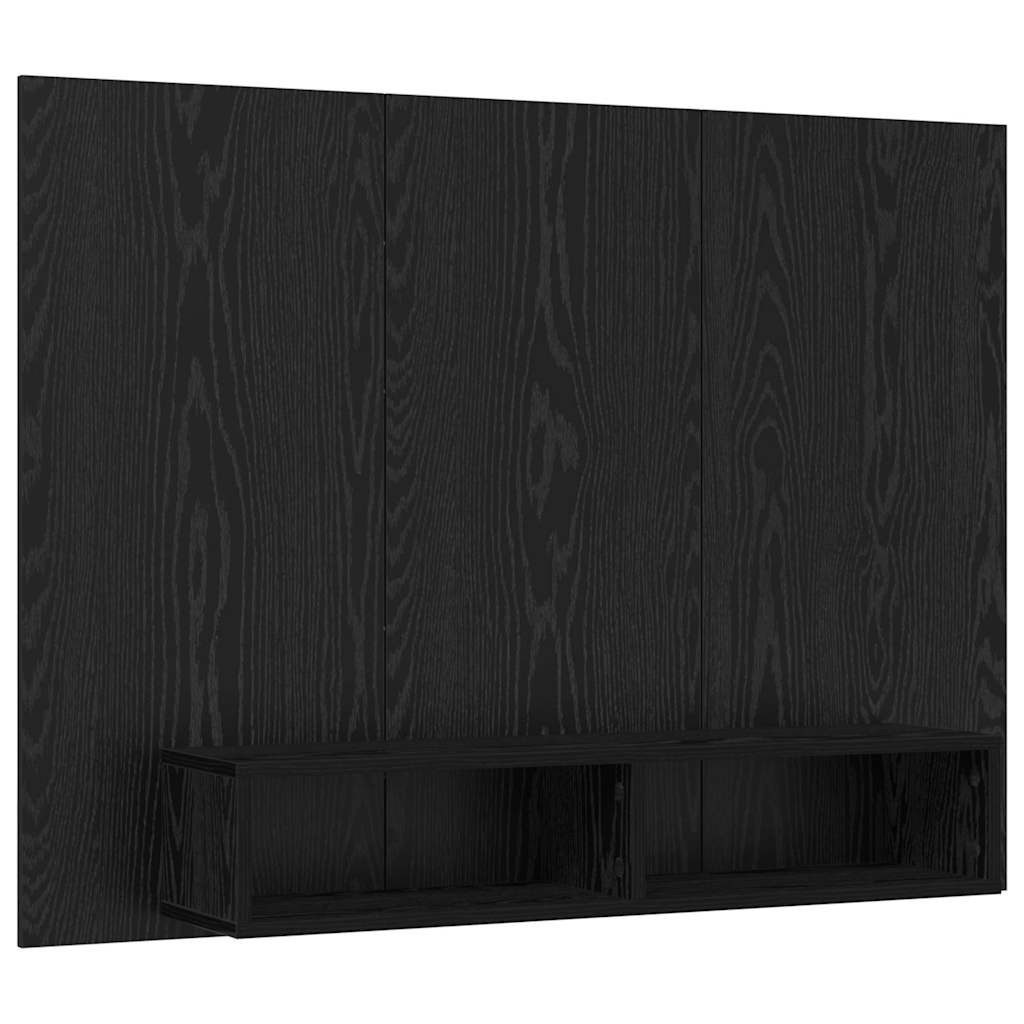vidaXL TV-Schrank TV-Schrankset Schwarz Eichen-Optik 120 x 23,5 x 90 cm (1- günstig online kaufen