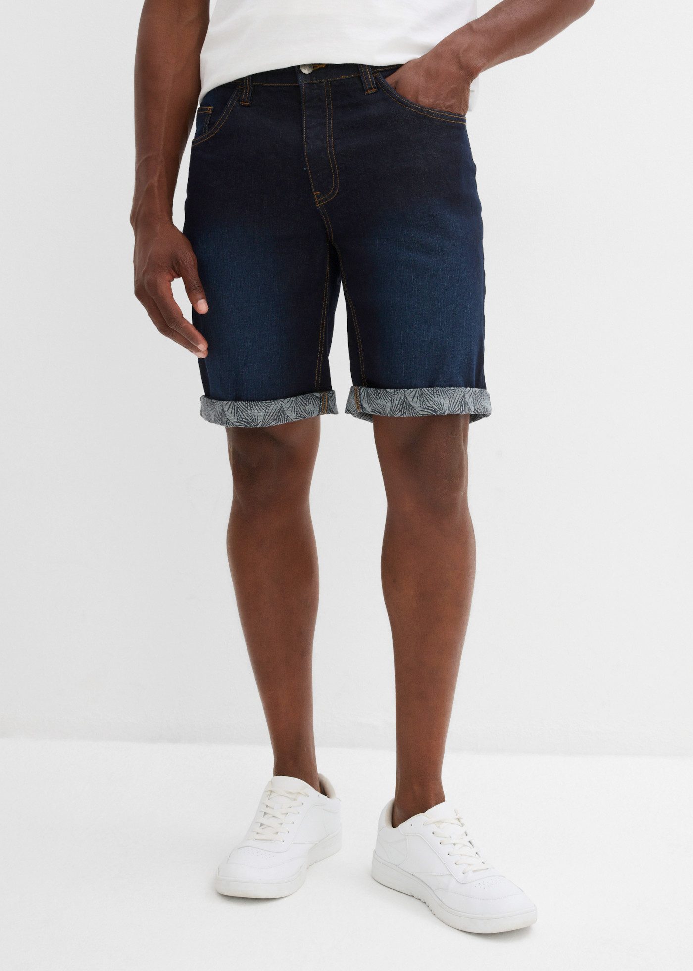 bonprix Bermudas aus Baumwolle und Elasthan, mit Stretch-Material, reguläre Passform