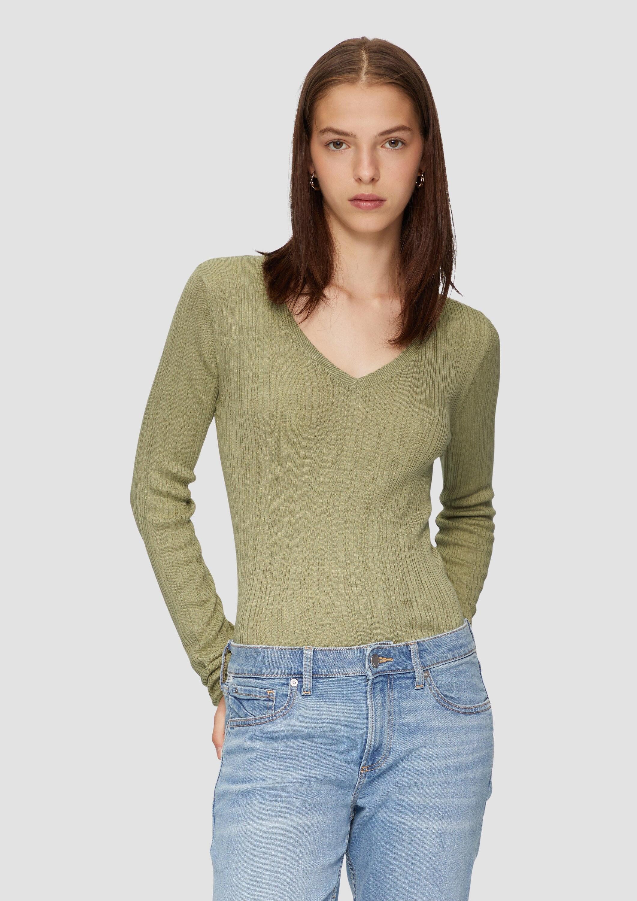 QS Longpullover Strickpullover (1-tlg) günstig online kaufen