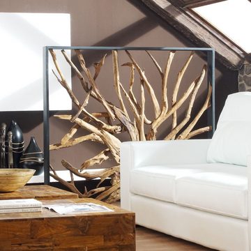 ExotischerLeben Raumteiler MAZE Holz Raumteiler 140x140 cm - Handarbeit