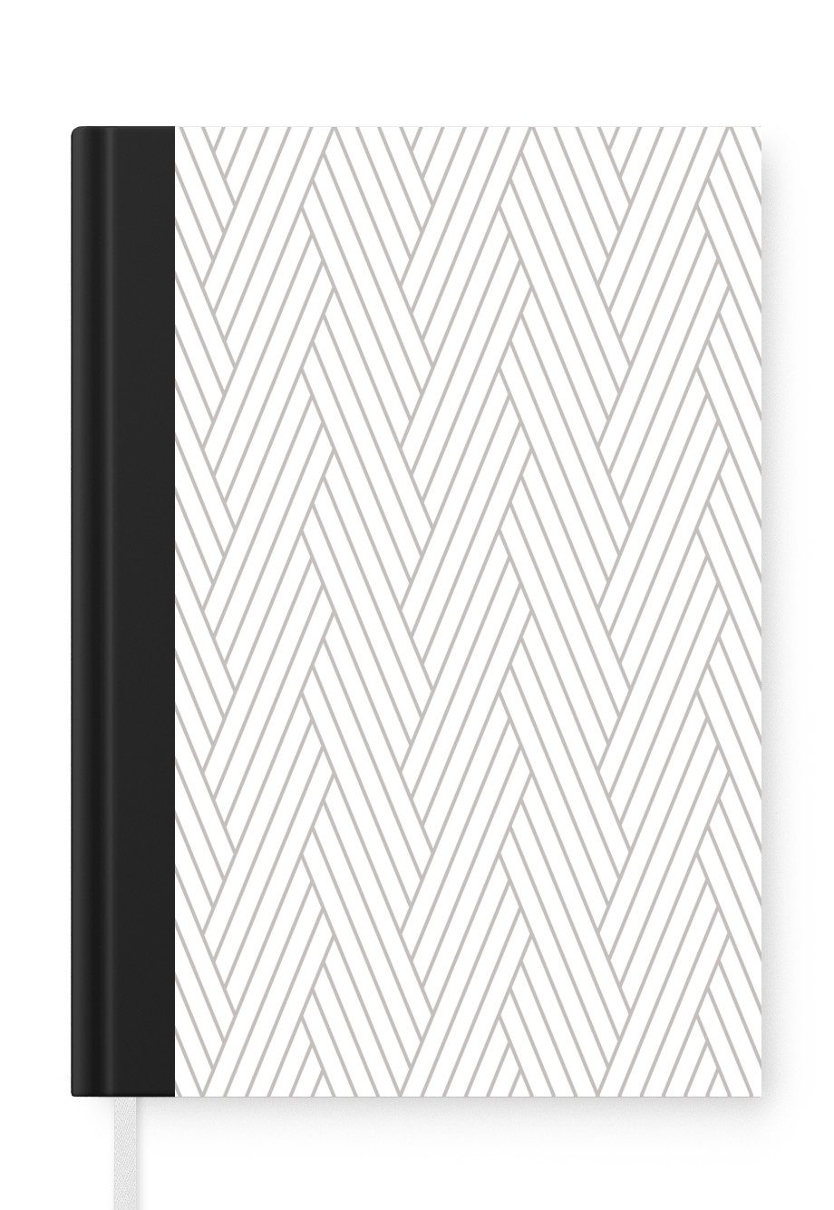 MuchoWow Notizbuch Grafisch - Gemustert - Modern - Gewebt, Notebook, Notizblock a5, Tagebuch, Journal Liniert