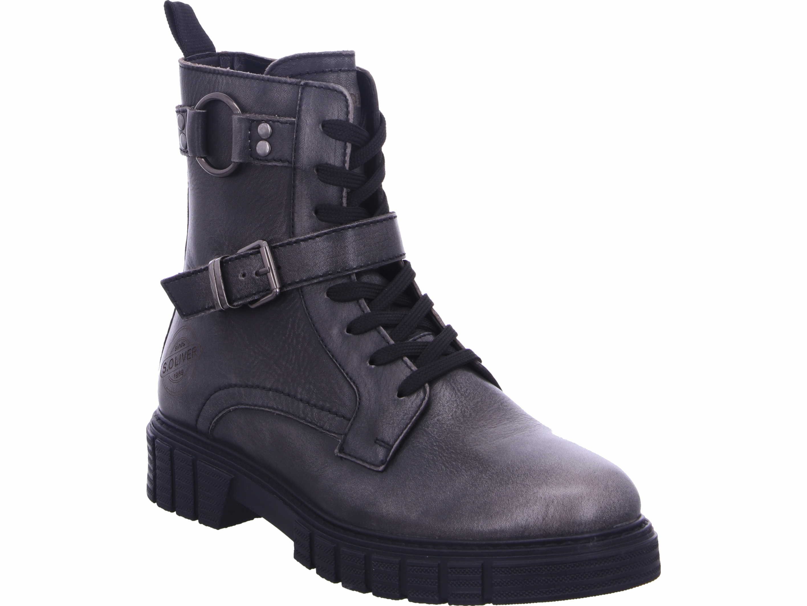 s.Oliver Schnürboots echtes Leder