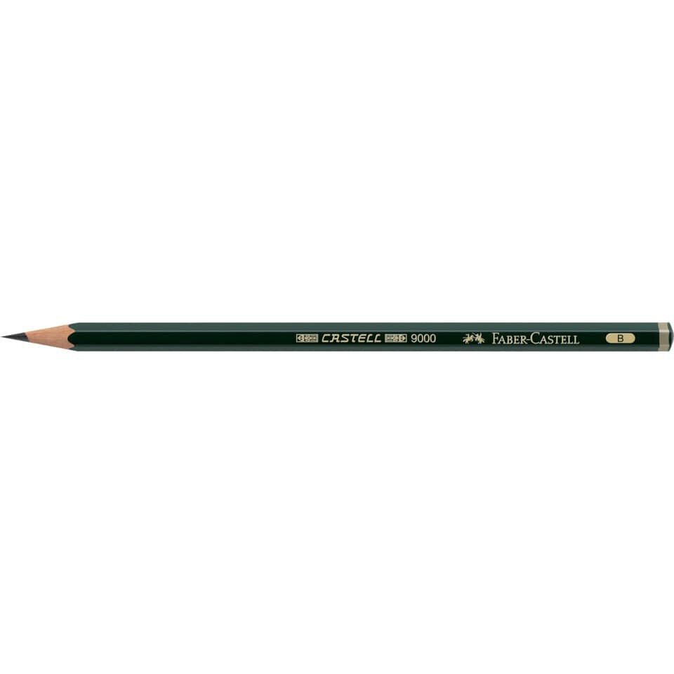 Faber-Castell Bleistift 12x Faber-Castell Bleistifte höchster Qualität 9000 B 119001