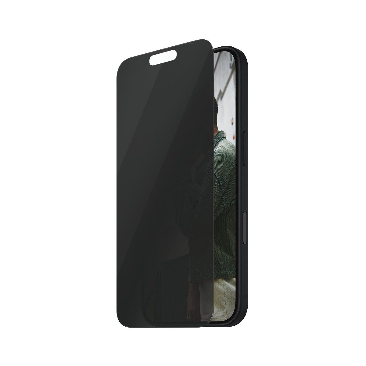 SAFE by PanzerGlass Displayschutzglas Side-View Privacy Screen Protection für Apple iPhone 15, Apple iPhone 16, 1 Stück, Displayschutzfolie, Schutzfolie, Bildschirmschutz, kratz- & stoßfest