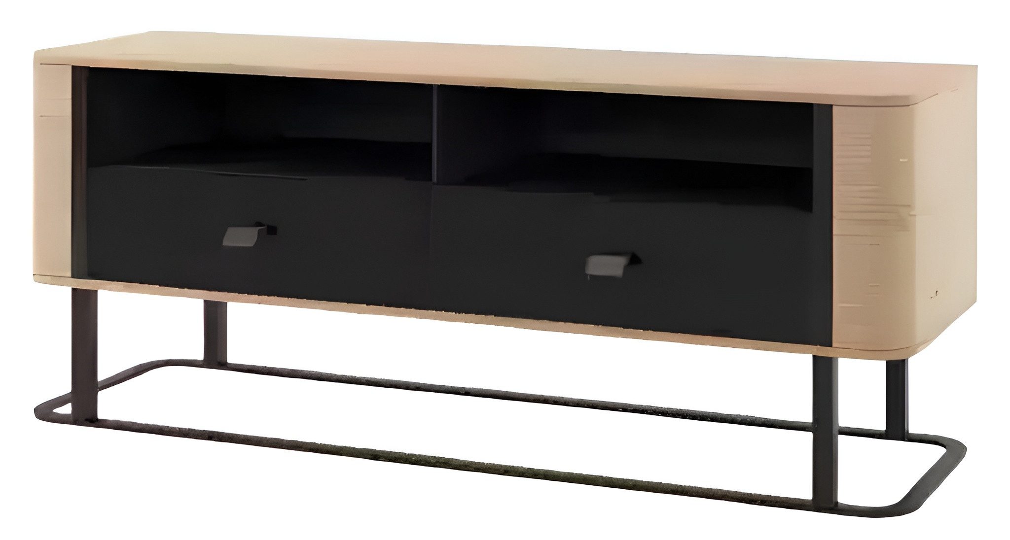 Xlmoebel TV-Schrank Moderner TV-Ständer aus hochwertigem Holz mit Stauraum und Regalen (1-St., TV Ständer) Hergestellt in Europa