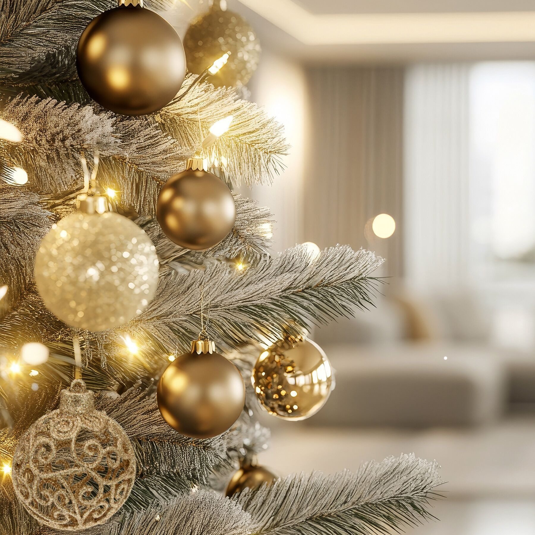 tectake Weihnachtsbaumkugel Weihnachtsdeko 100er-Set, Durchmesser 3, 4 und 6 cm (1 St), aus bruchsicherem Kunststoff, Schnüre zum Aufhängen