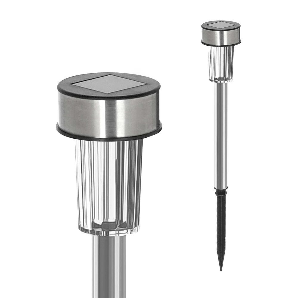 LED Universum Gartenleuchte Kunststoff, silber, warmweiß, günstig online kaufen