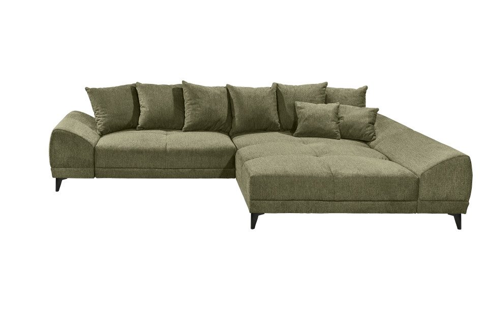 ED EXCITING DESIGN Ecksofa "Scott L-Form", mit Bettfunktion, Bettkasten & 8 günstig online kaufen