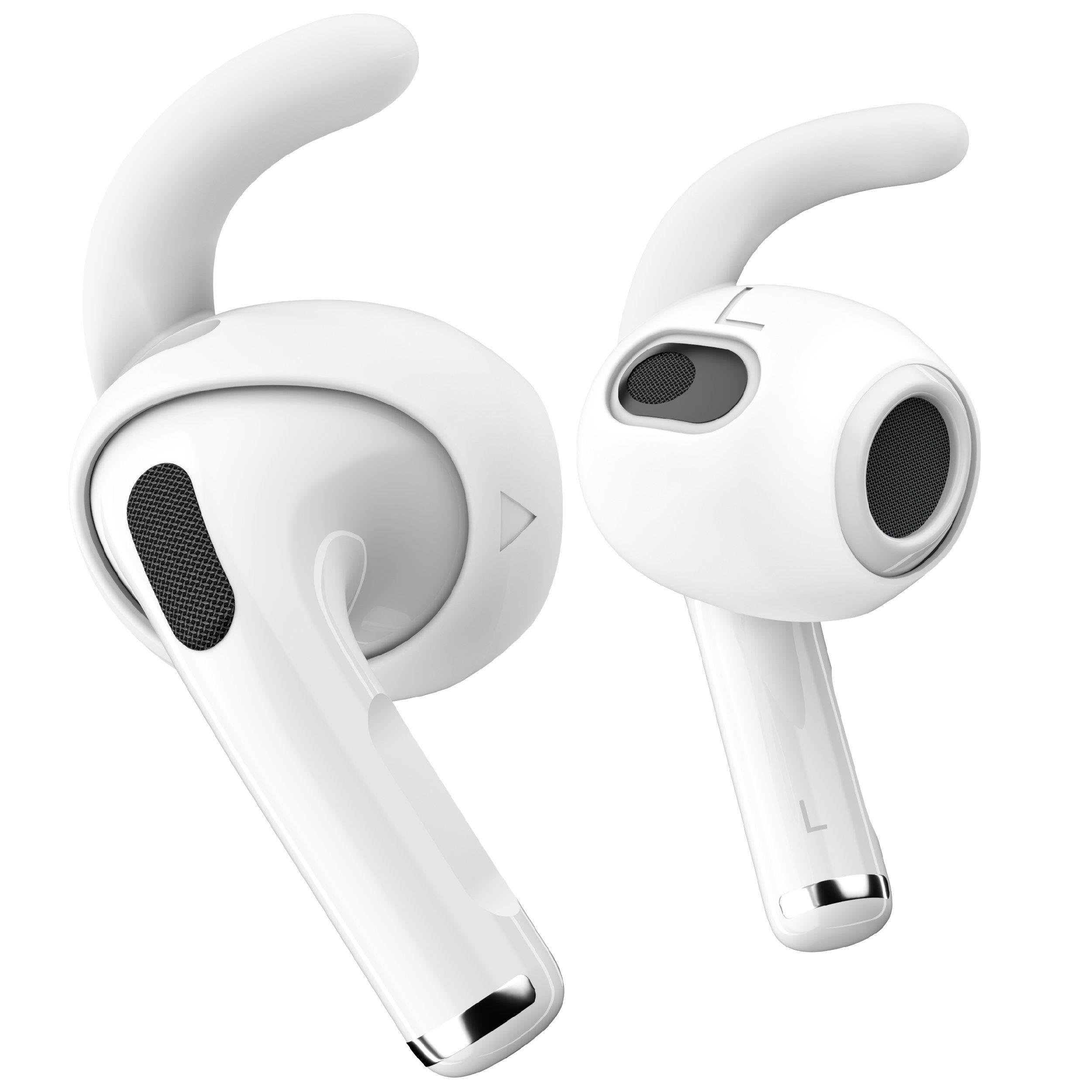 KeyBudz EarBuddyz Ohrhaken für AirPods 3 Ohrpolster (Sicherer Halt für Apple AirPods 3) weiß