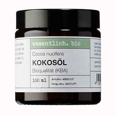 wesentlich. Körperöl Kokosöl BIO kaltgepresst (100ml)