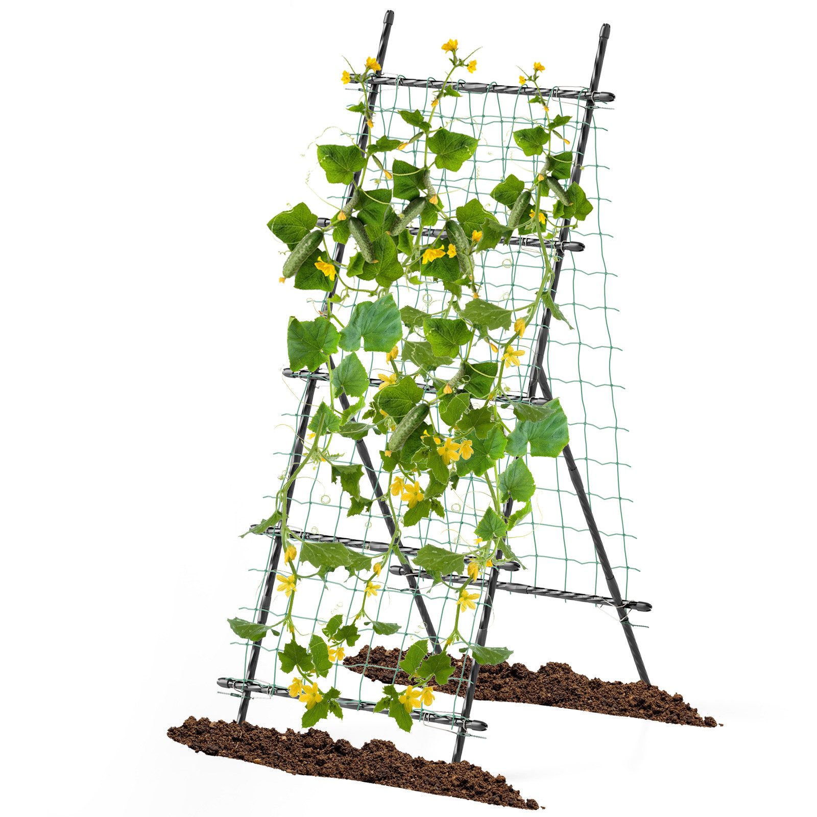KOMFOTTEU Rankhilfe, Gartenspalier mit A-Rahmen, 80 x 93 x 190 cm