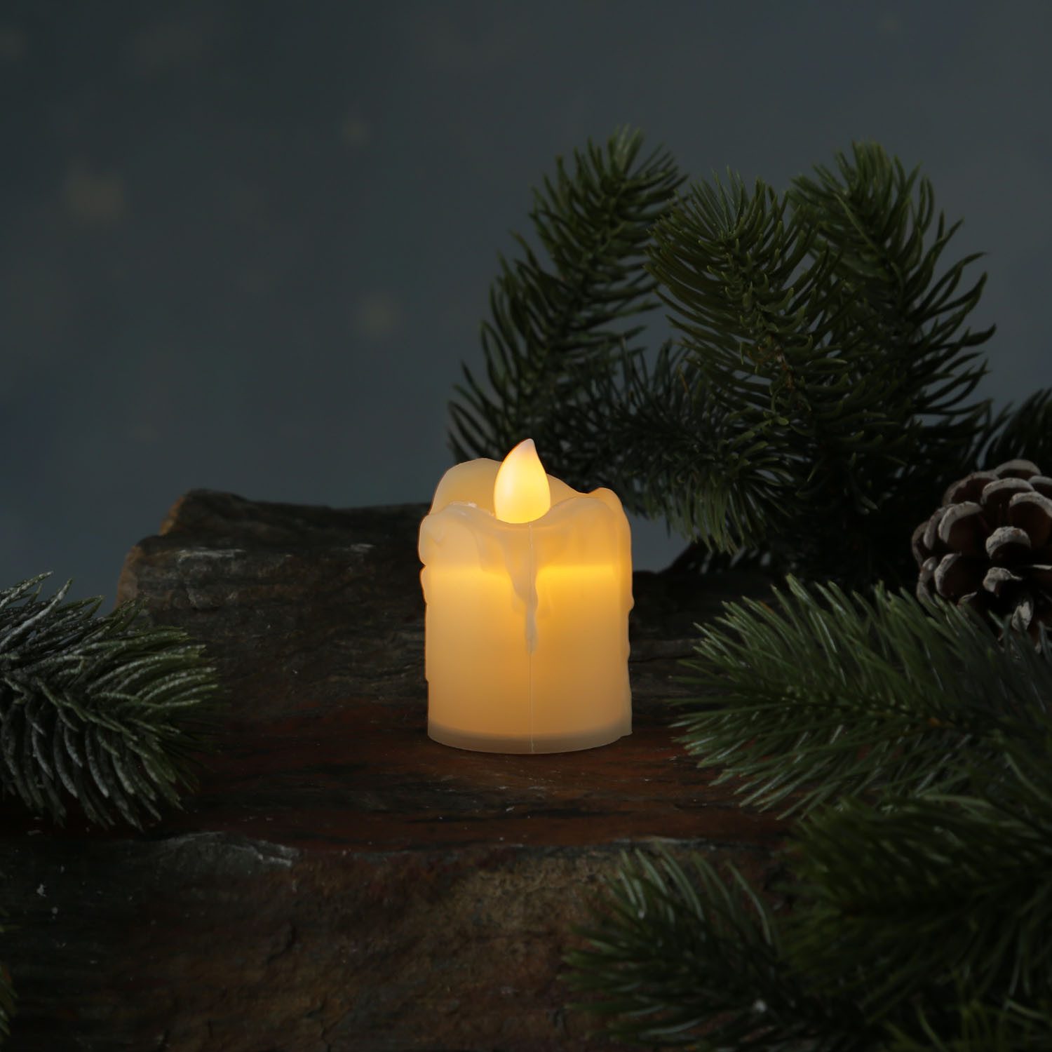 MARELIDA LED-Kerze LED Mini Kerze gelb flackernd für Laterne H: 6cm inkl. B günstig online kaufen