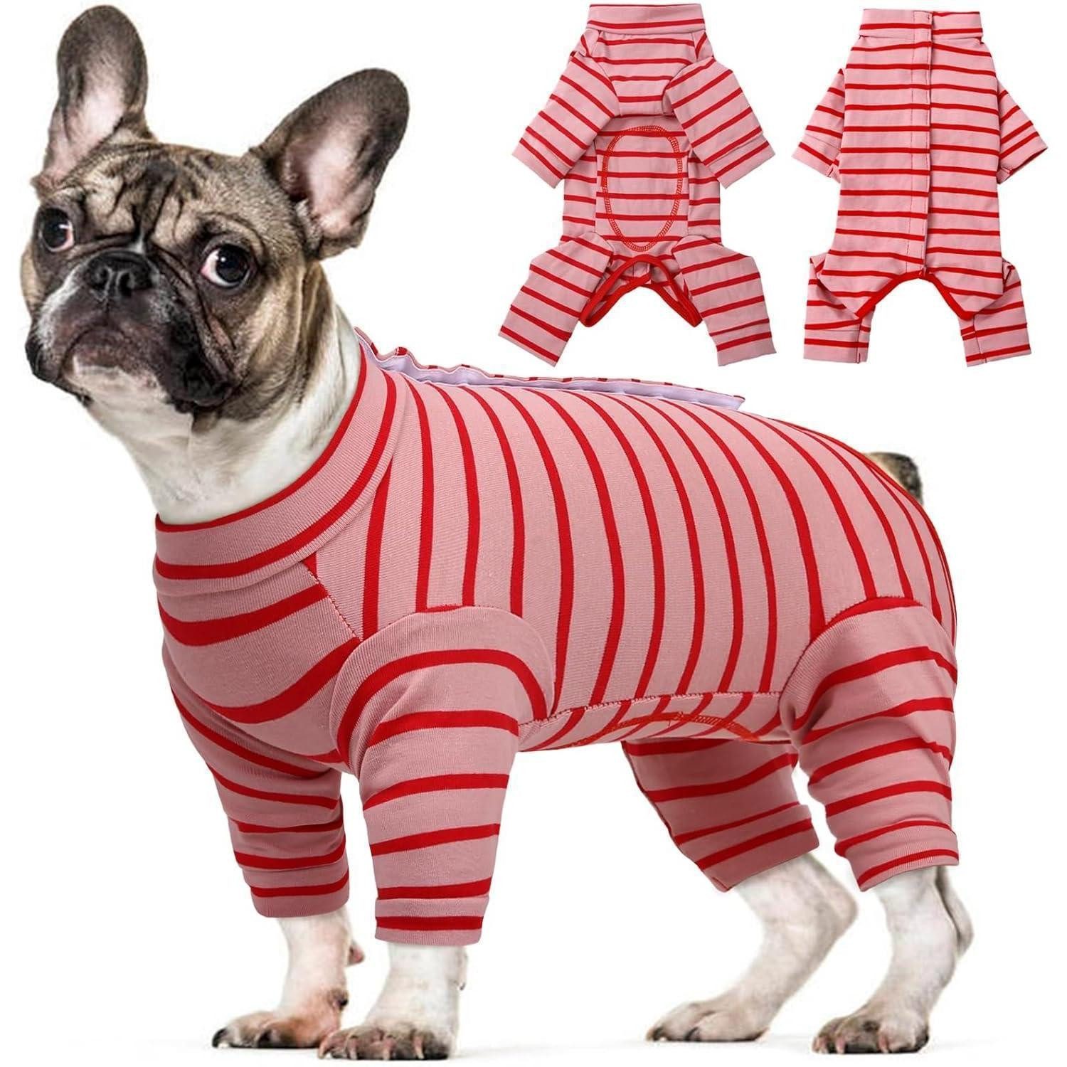 Kuoser OP-Body Hundebody Nach Op Kastration Vierfüßler Hundepyjama Mittelgroße Katzen