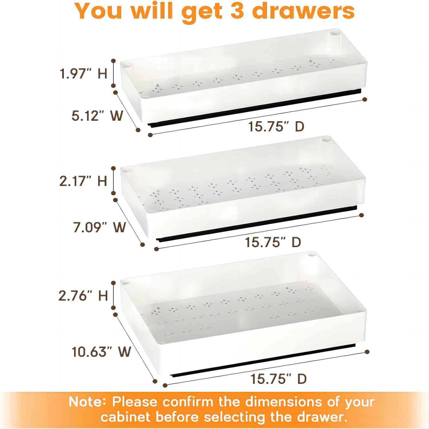 GarveeMore Küchenorganizer-Set 1/3pc Küche Ausziehschrank Organizer, günstig online kaufen