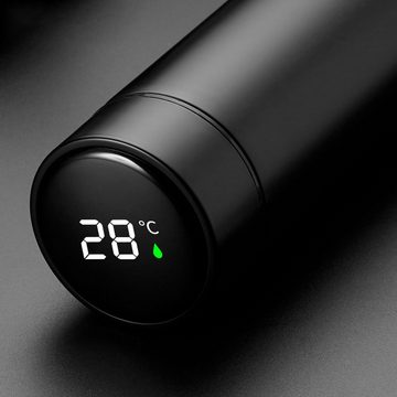 ErbseT Isolierflasche 500ML Vakuum Isolierbecher LED-Touchscreen-Temperaturanzeige