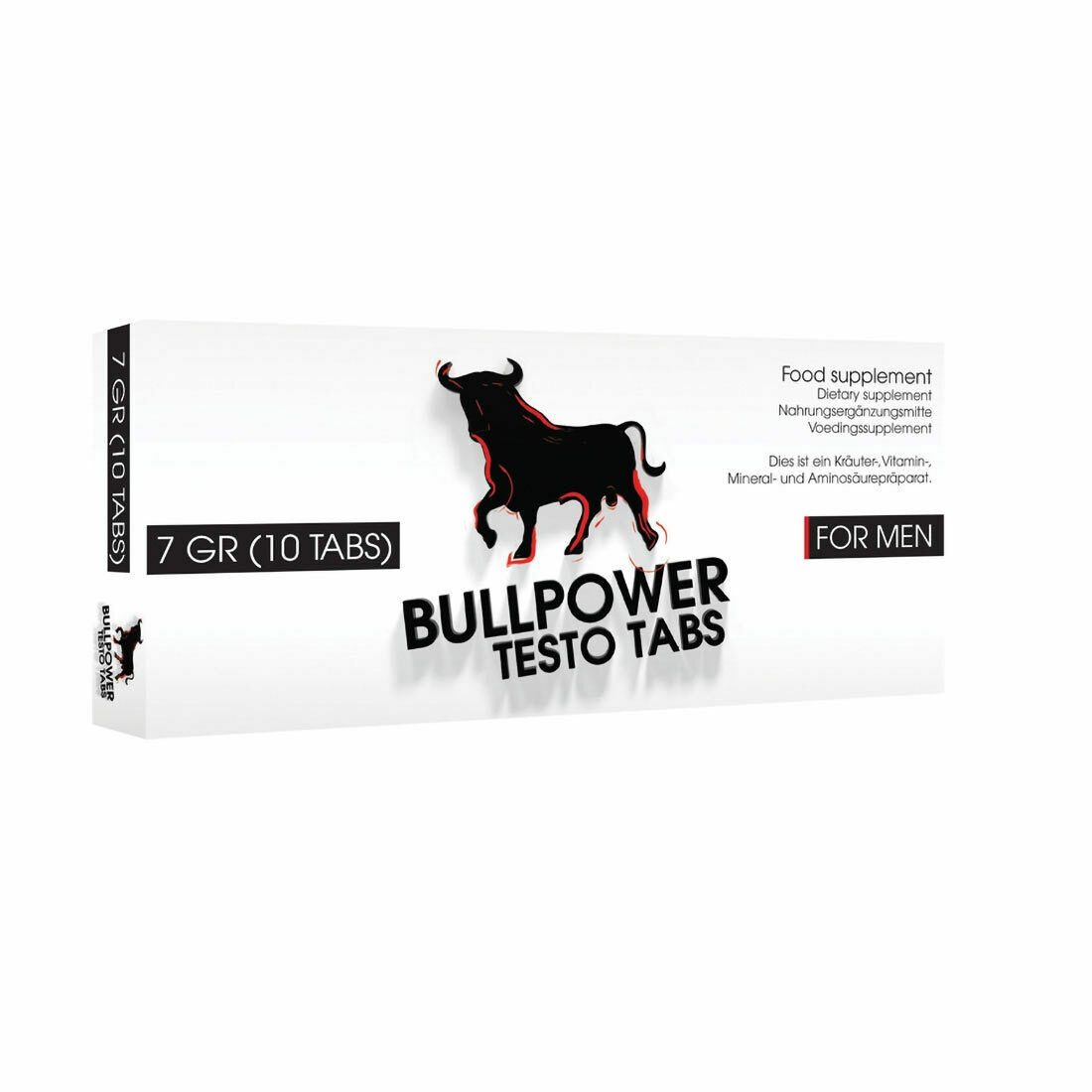 PharmQuests Blaue Pillen Herbal Bull Power für Männer Selen L-Arginin Ginseng Tablette, 1 er Set à 10 St., 20 g