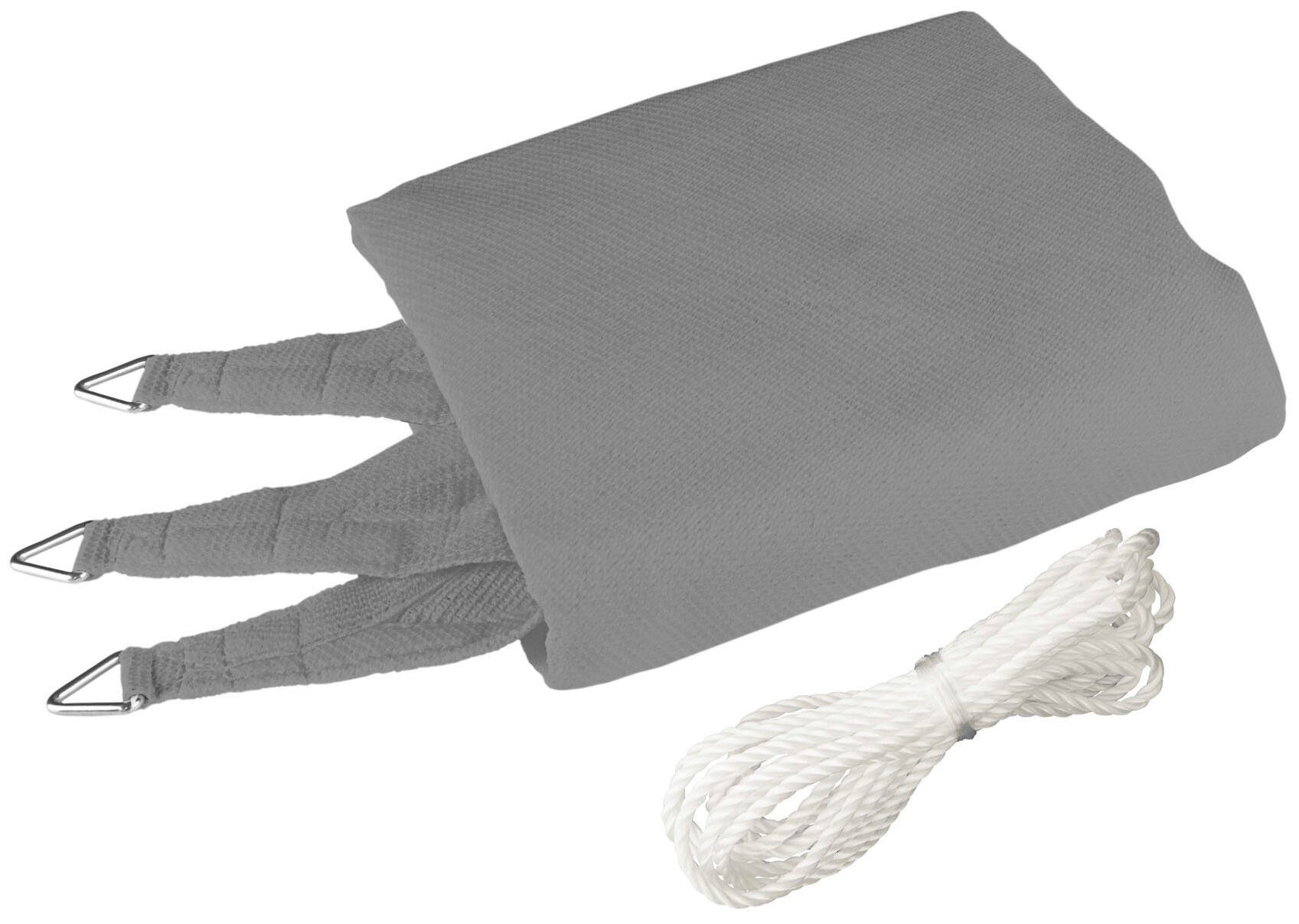 Windhager Sonnensegel Capri, Dreiecksegel zur Beschattung von Garten, Terrasse, Balkon, (1-tlg), Sonnenschutz 5x5x5 m, erhältlich in grau, champagner, reed oder weiß