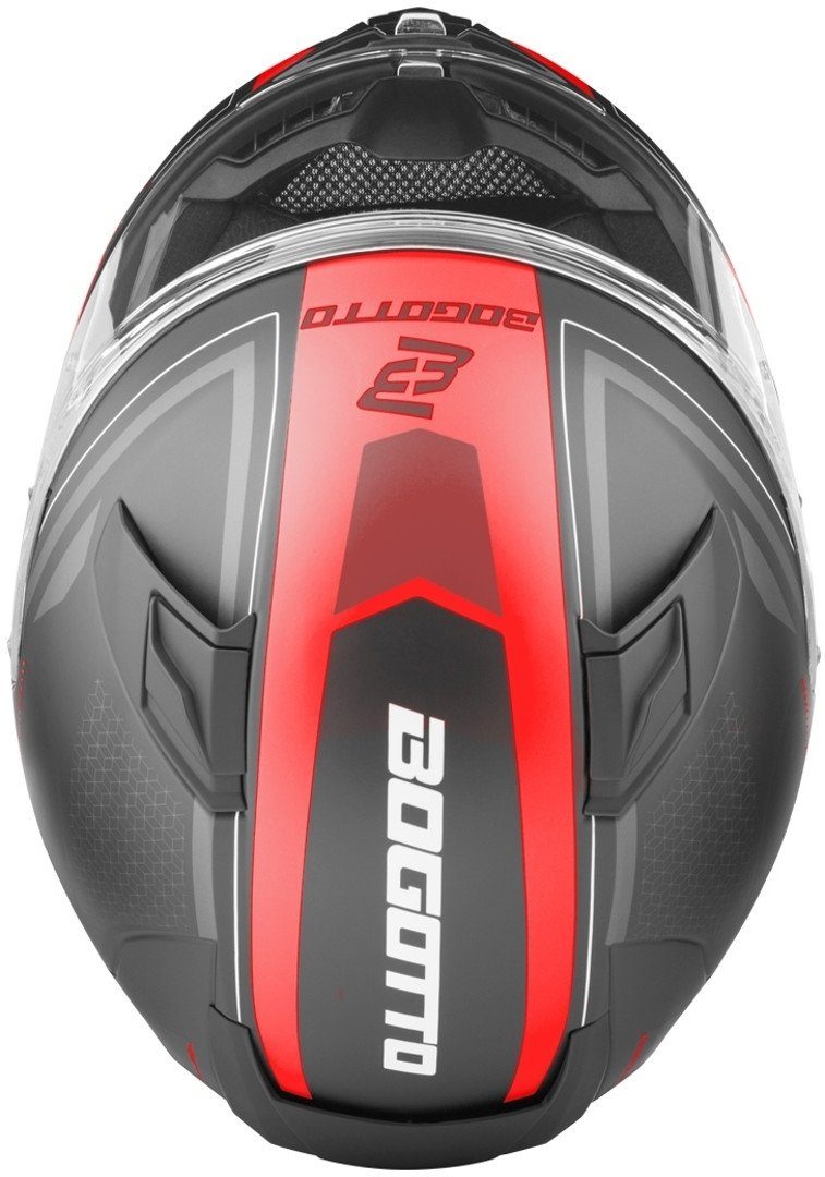 Bogotto Motorradhelm FF110 Cinder Helm, reflektierende, Pinlock, Schnellwechselvisier, Ratschenverschluss