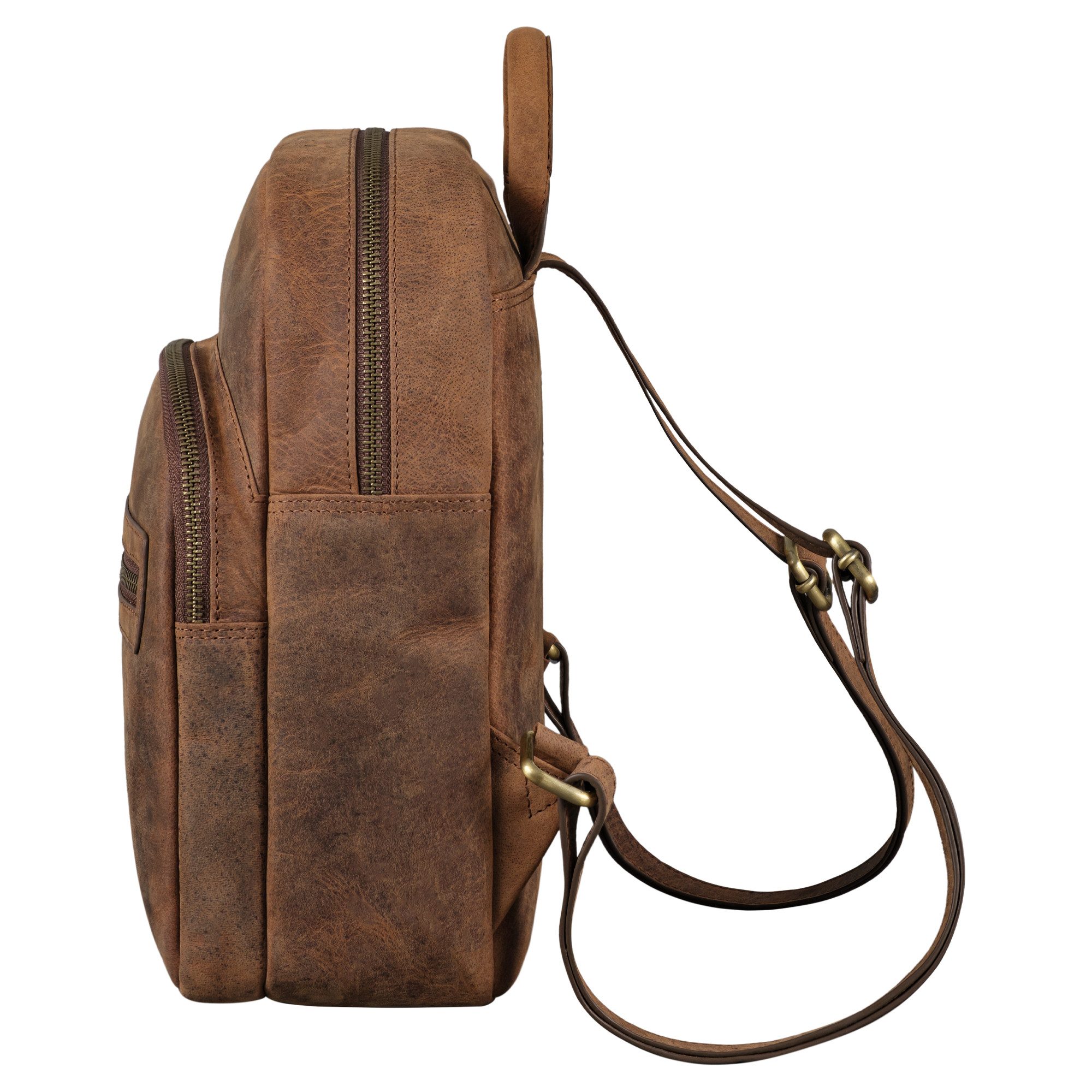 STILORD Cityrucksack "Alba" Kleiner Leder Rucksack Damen Vintage