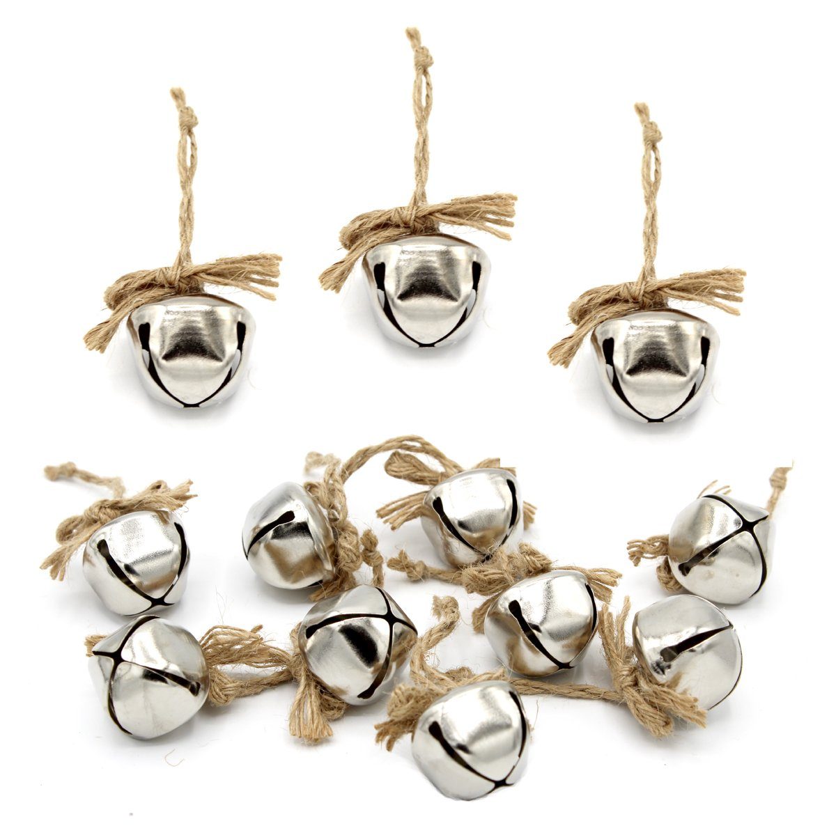 Tomotato Vintage Glöckchen Bronze - 122 Cm Kette Für Weihnachten & Deko