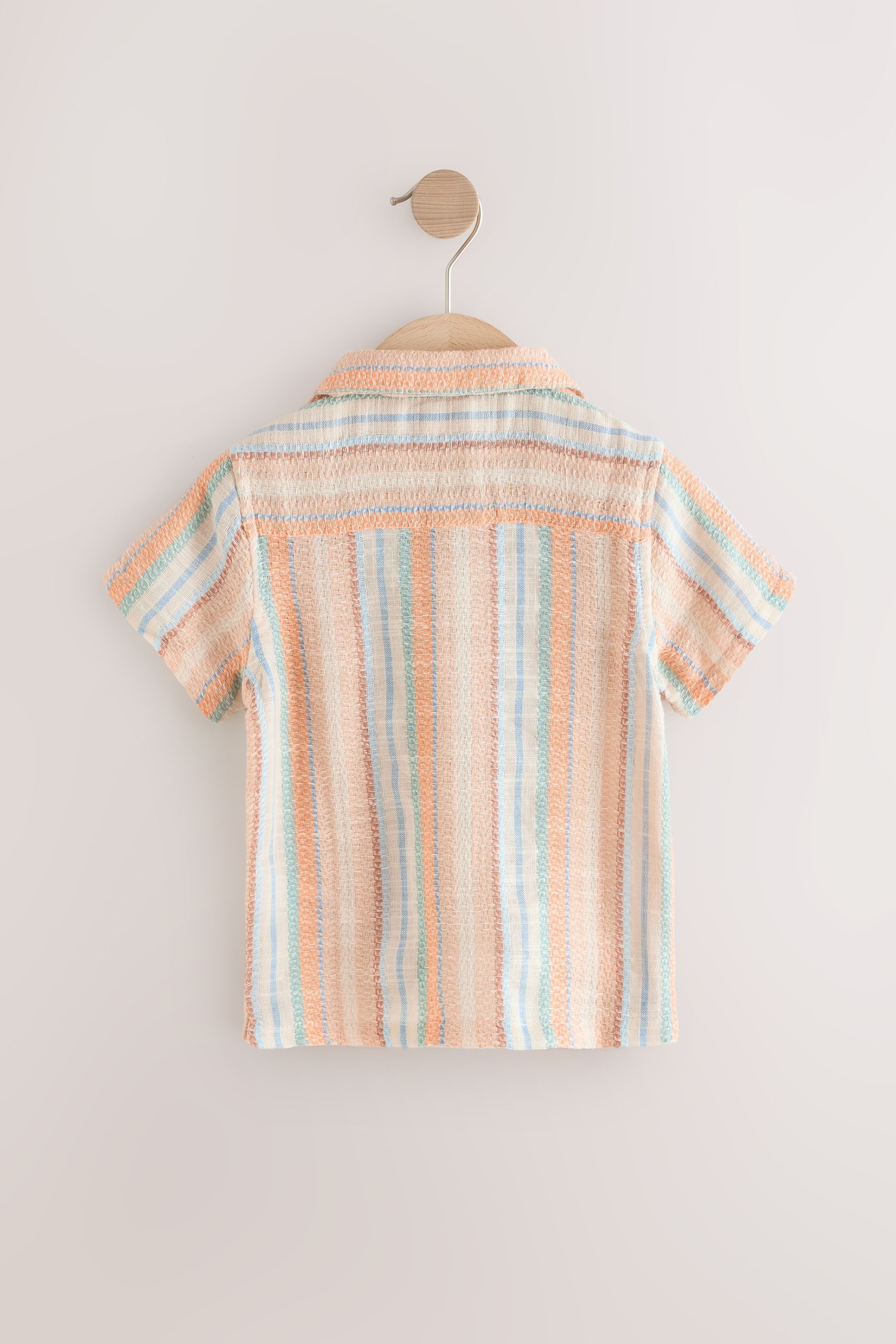 Next Kurzarmhemd T-Shirt mit Strukturstreifen aus günstig online kaufen
