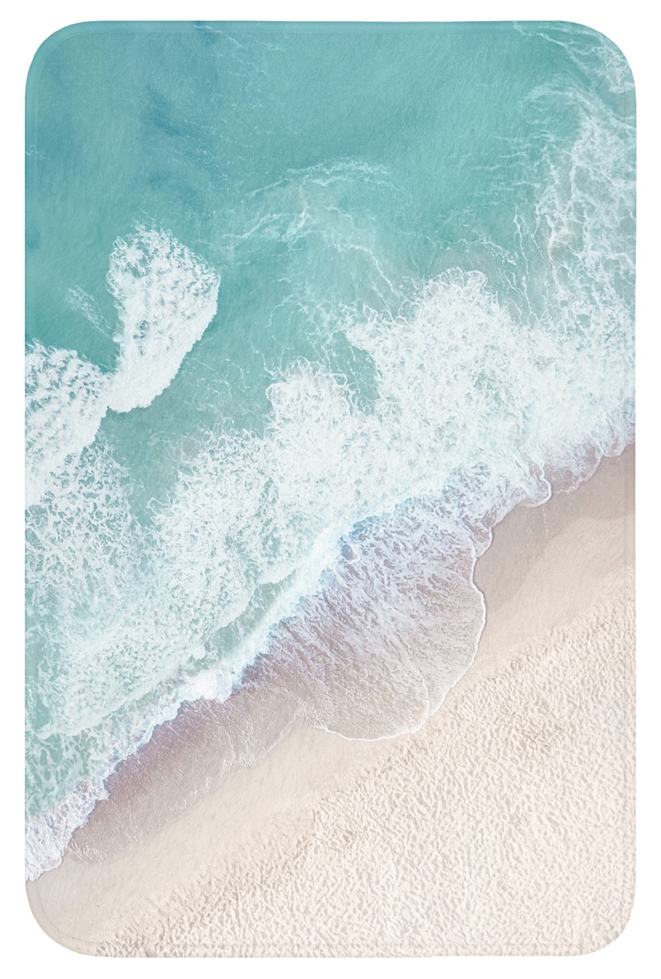 OnlyWow WC-Vorleger Strand - Meer - Natur - Sommer, Höhe 10 mm, Polyester, Rechteckig, WC Teppich, Toilettenvorleger, Toilettenteppich, Badematte 40x60 cm