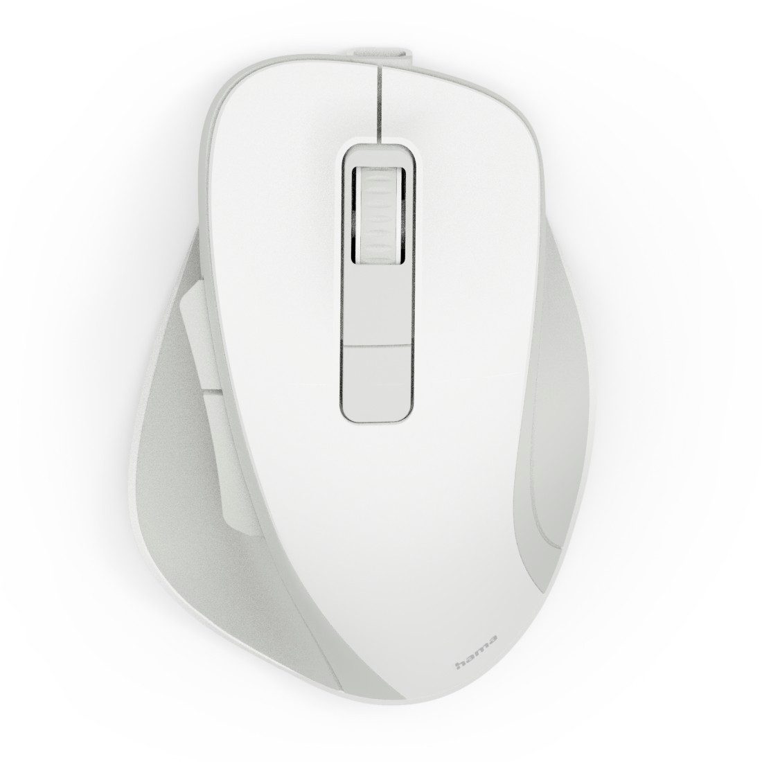 Hama Funkmaus WM-500 ergonomisch 6 Tasten Maus (Funk, Ergonomisch, leise Klicks, Akku, Assist-Taste, DPI-Schalter)