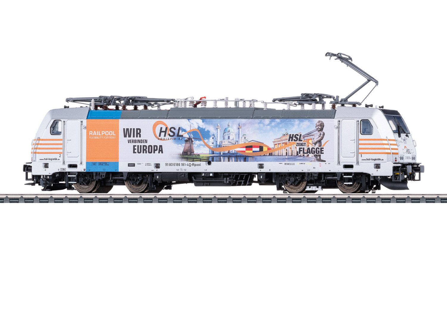 Märklin Elektrolokomotive Baureihe 186 - 38803, Spur H0, mit Sound und Beleuchtung; Made in Europe