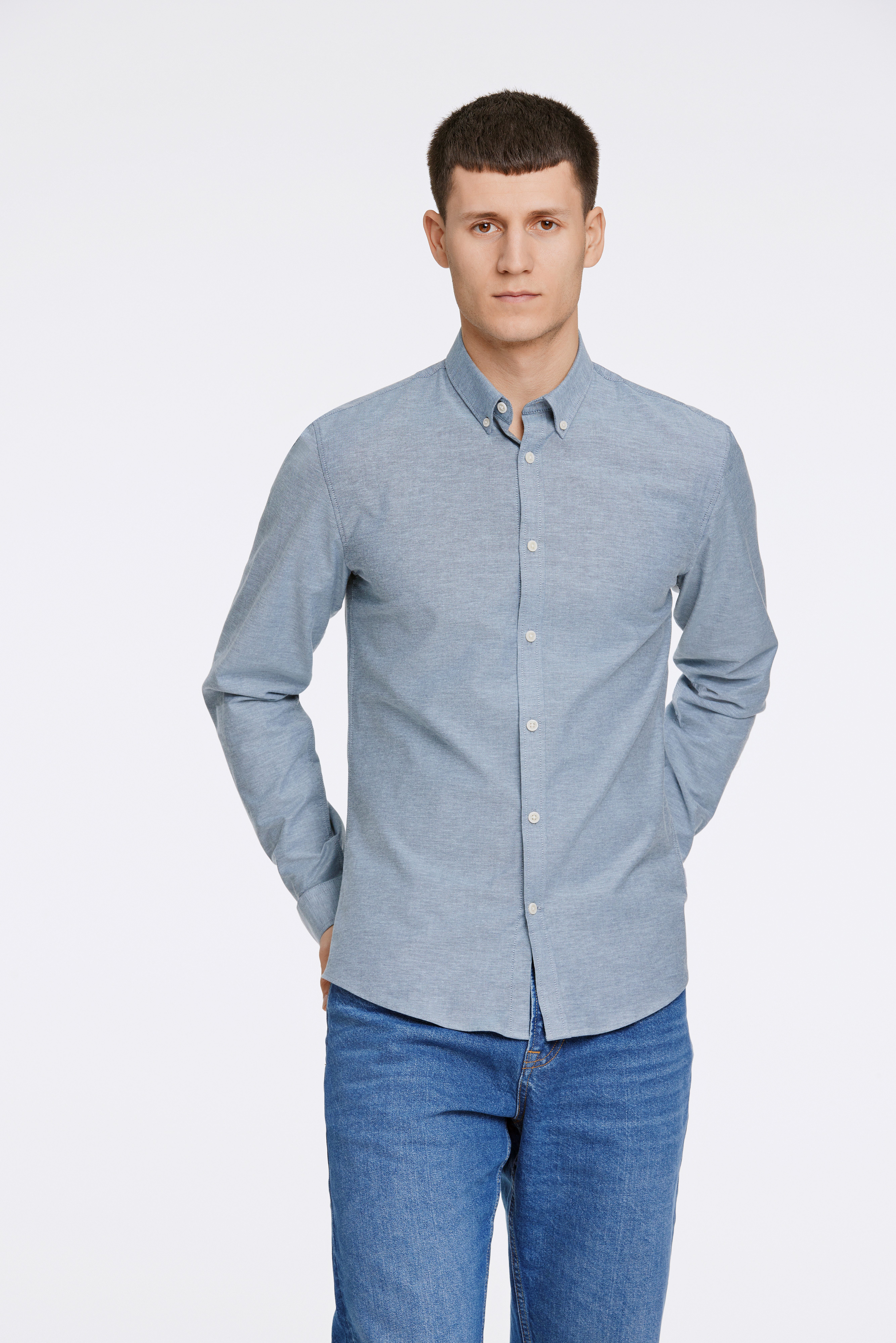LINDBERGH Businesshemd mit Button-down-Kragen günstig online kaufen