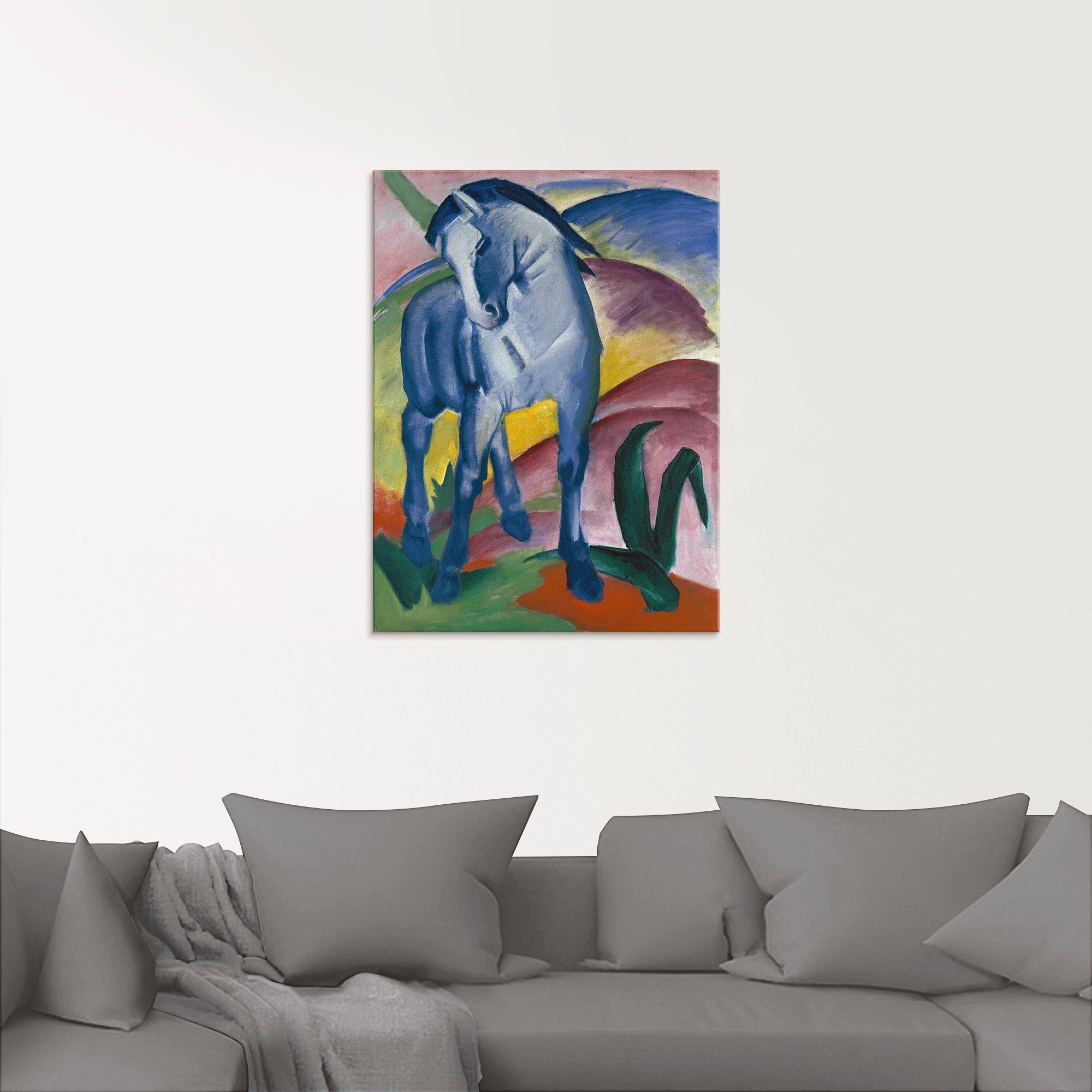 Artland Glasbild »Blaues Pferd I. 1911.«, Haustiere (1 Stück)-kaufen