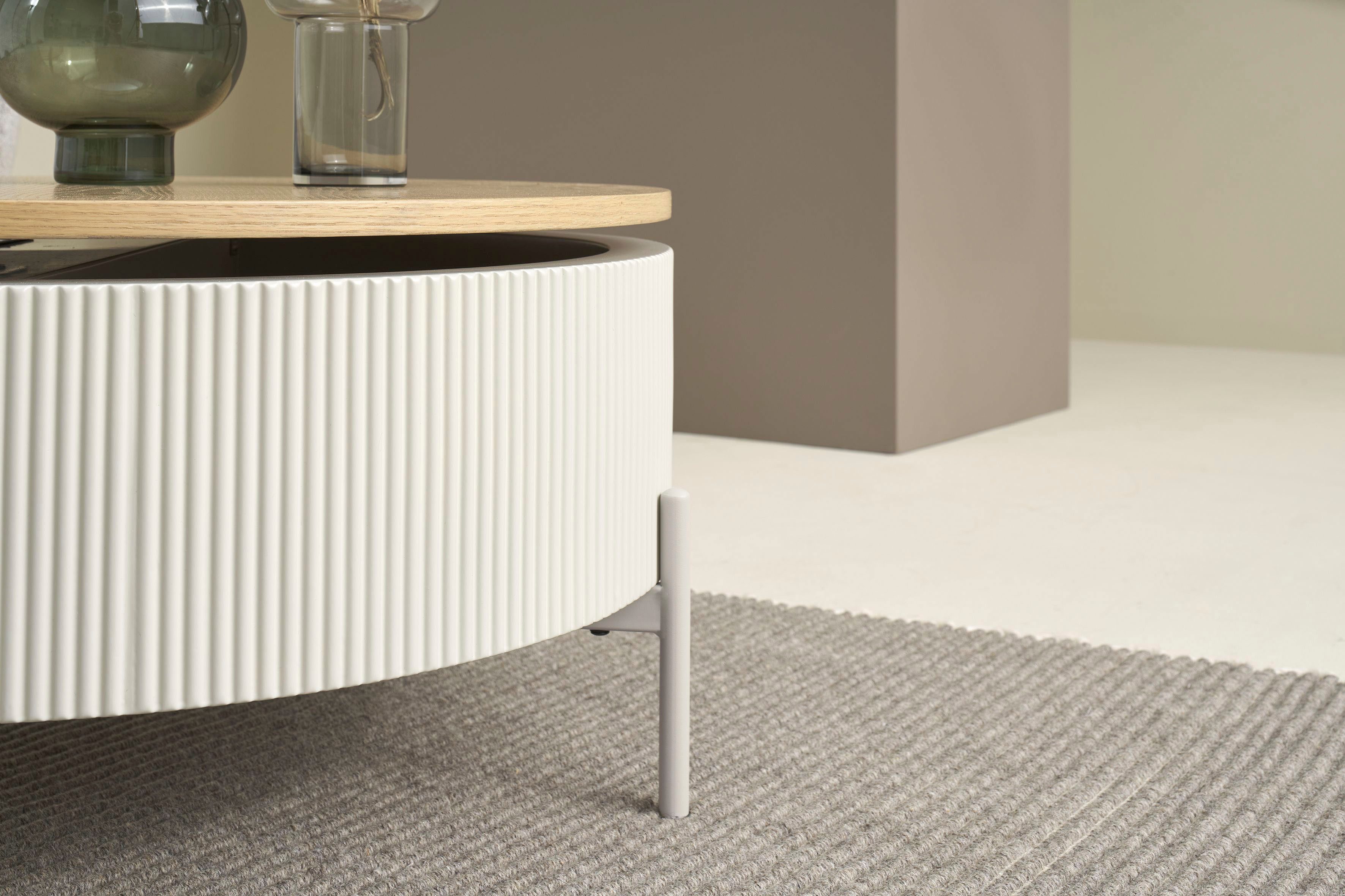 SCHÖNER WOHNEN-Kollektion Couchtisch HEROY (1-St), 80 cm, Tischplatte drehbar mit Stauraum – Bild 4 von 5