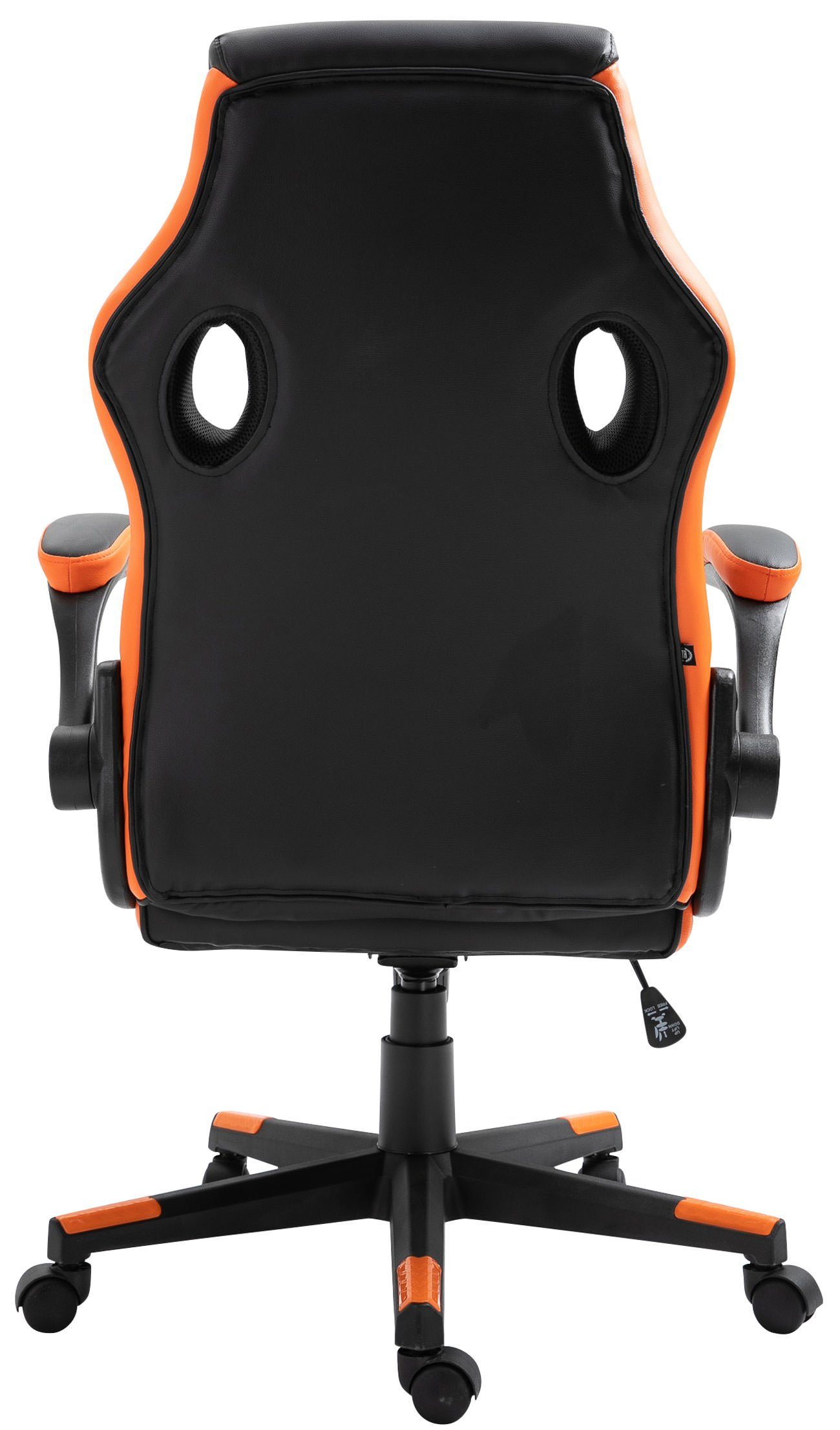 CLP Gaming Chair Omis und schwarz/orange höhenverstellbar drehbar Kunstleder